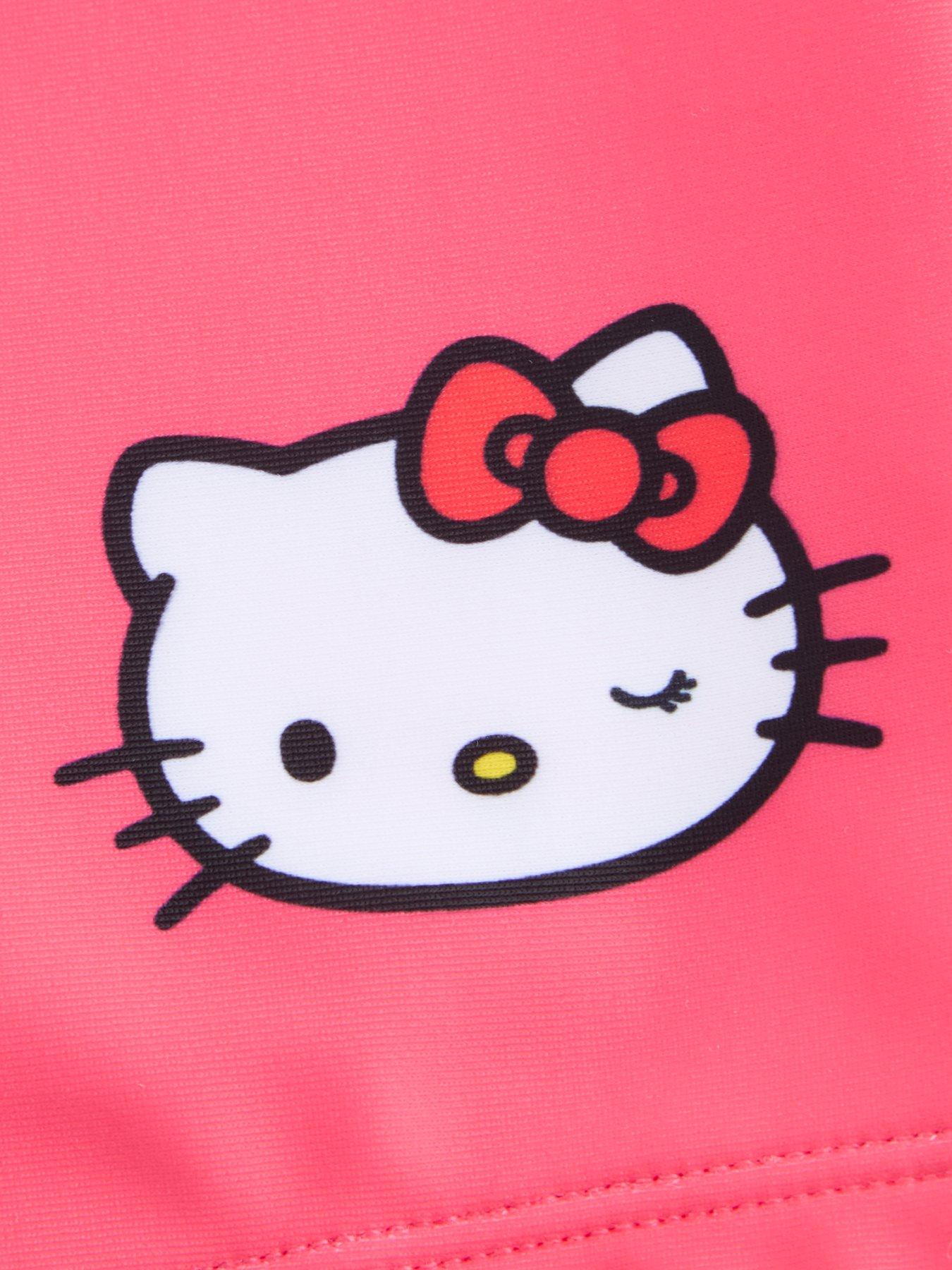 Image 5 of 6 of The Very Collection Hello Kitty Stripe Rash Vest Set - Pink