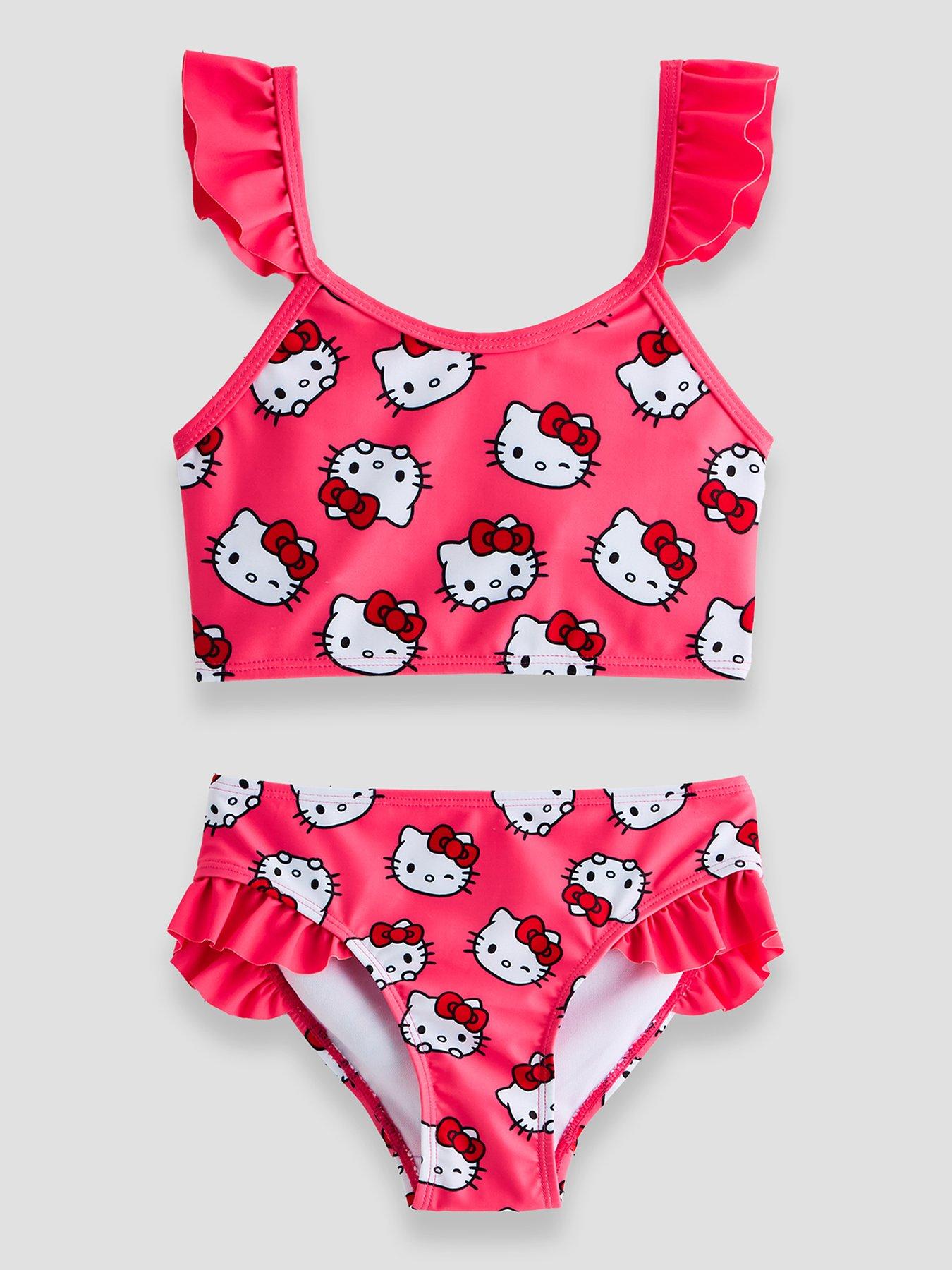 The Very Collection Hello Kitty Frill Strap Bikini Set - Red