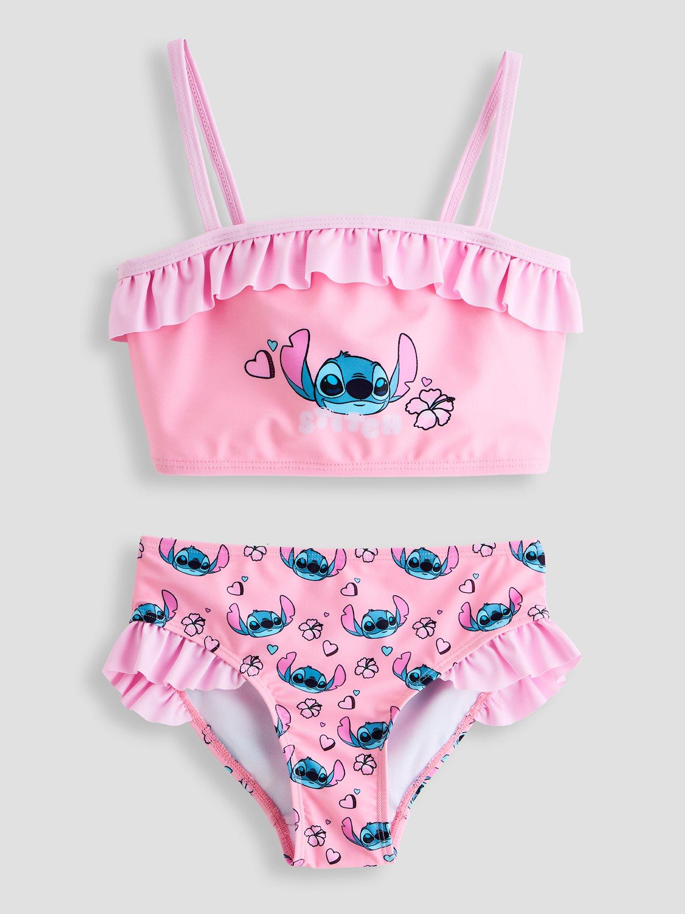The Very Collection Stitch Frill Bikini Set - Pink