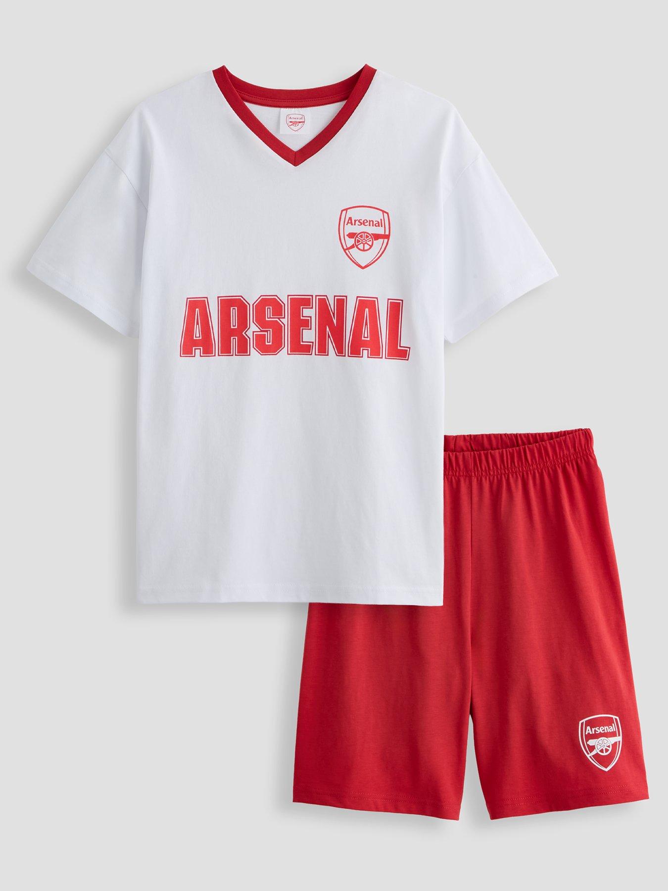 The Very Collection Arsenal FC Football V Neck Shortie Pyjama | Very