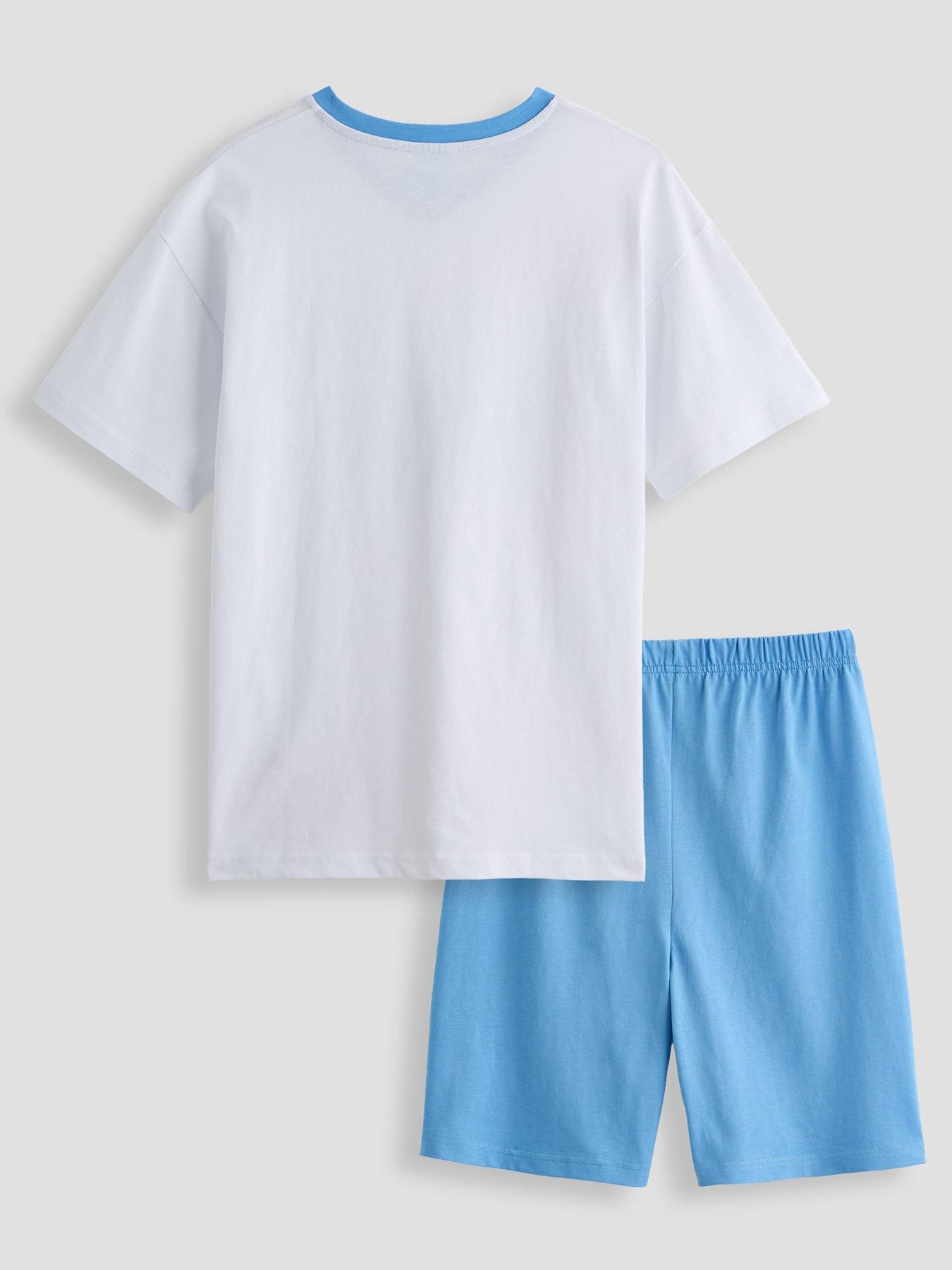 Image 2 of 6 of The Very Collection Man City FC Football V Neck Shortie Pyjama