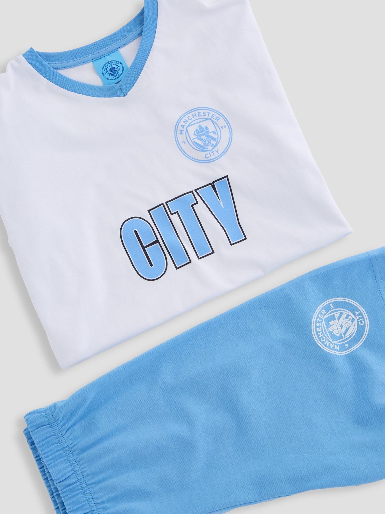 Image 6 of 6 of The Very Collection Man City FC Football V Neck Shortie Pyjama