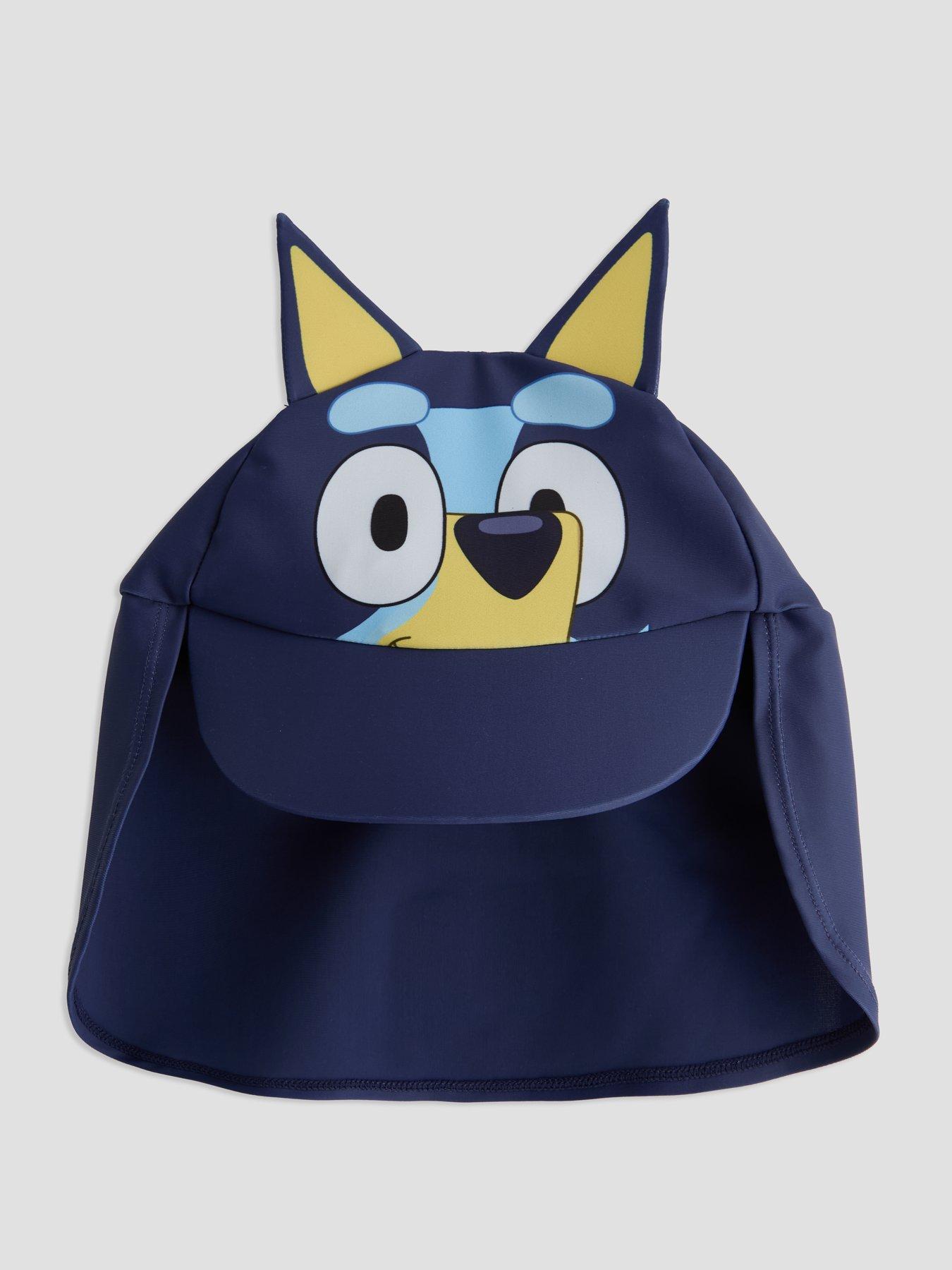 Image 5 of 6 of The Very Collection Bluey Long Sleeve Rash Vest And Hat Set - Blue