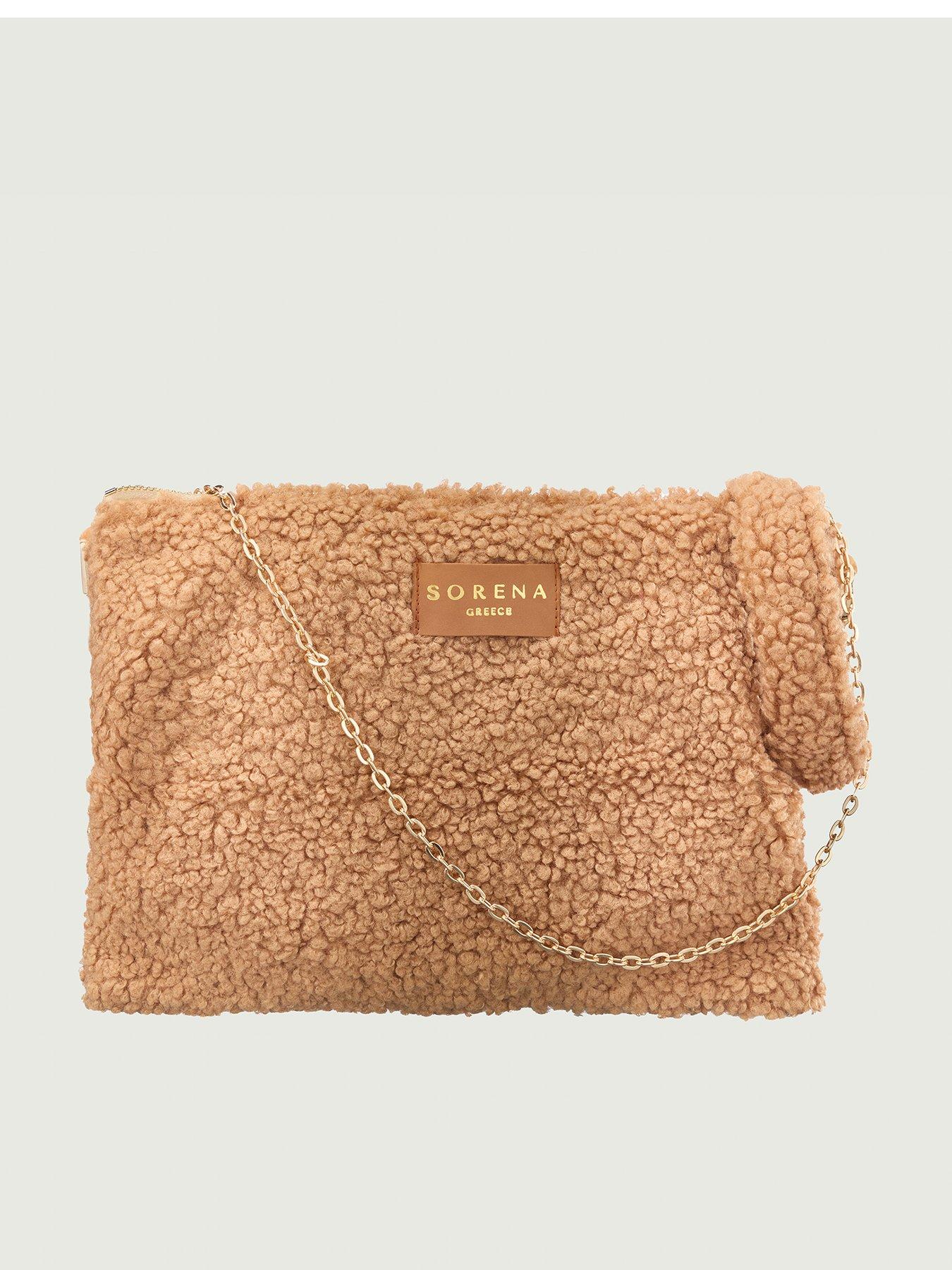 Sorena Teddy Clutch Honey - Brown