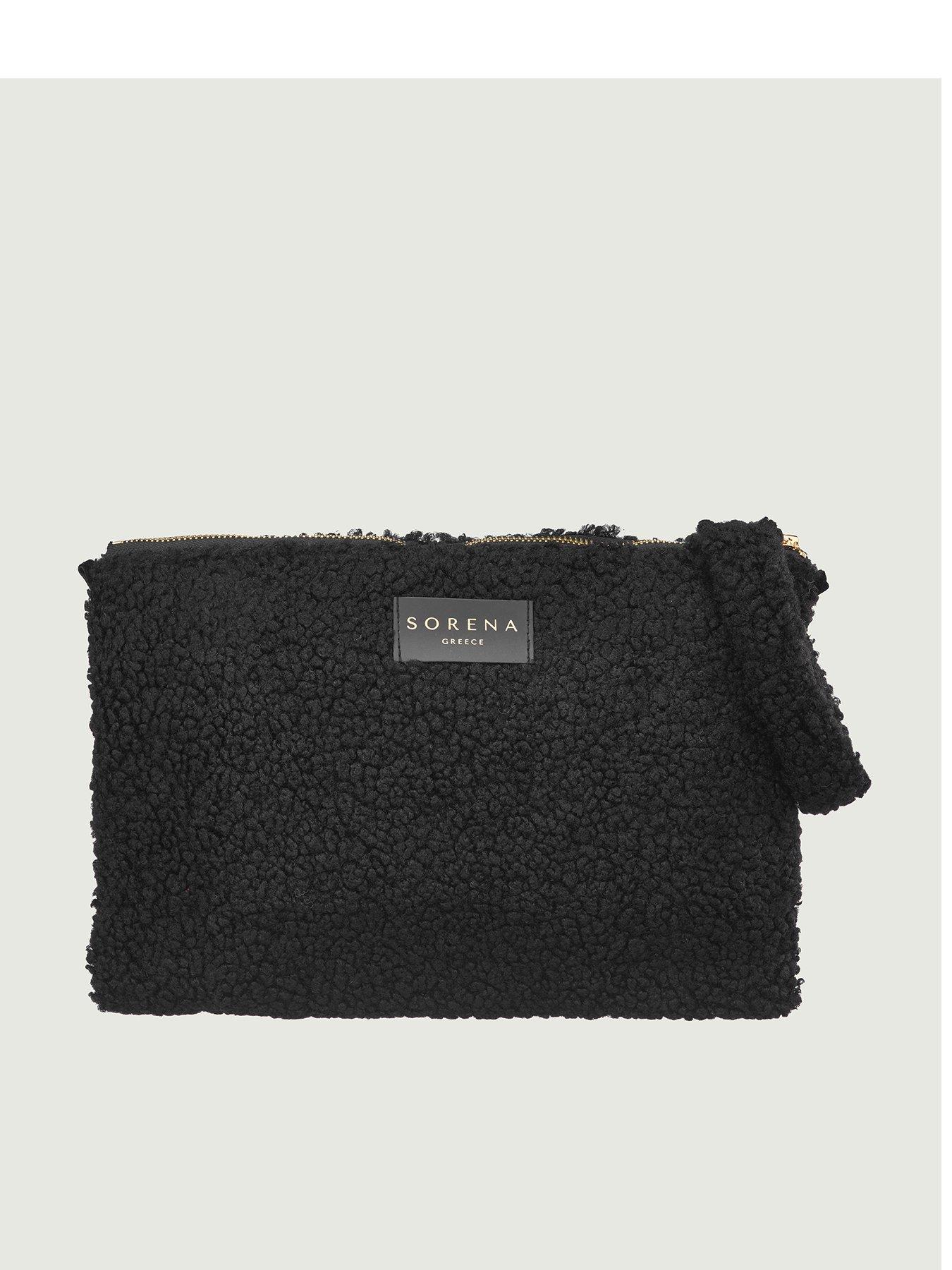 Sorena Teddy Clutch Black - Brown