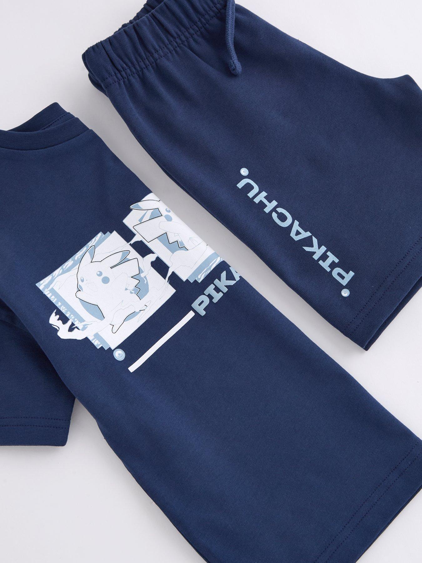 Image 4 of 4 of The Very Collection Pokemon T-Shirt And Sweat Short Set - Blue