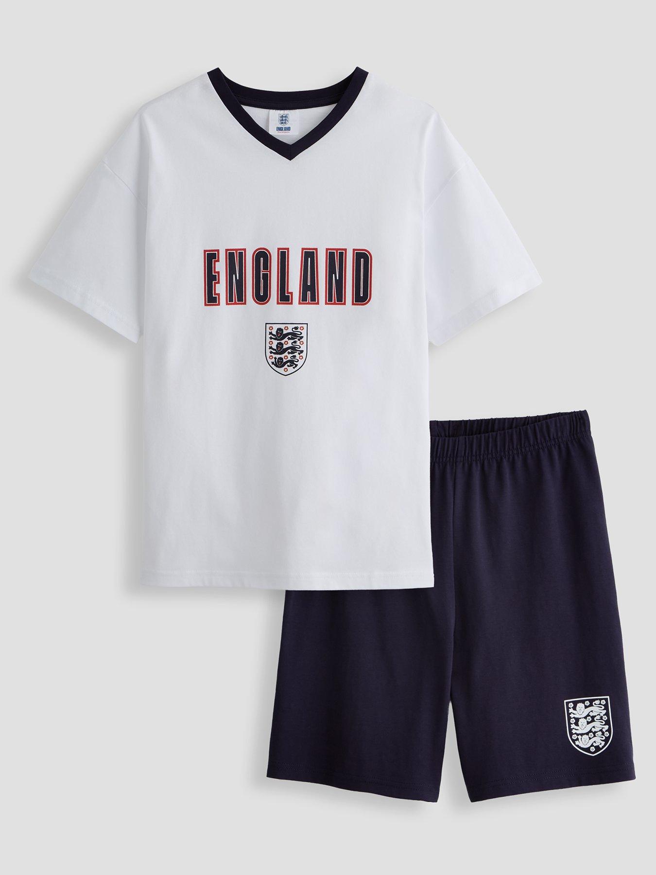 The Very Collection England Football V Neck Shortie Pyjama