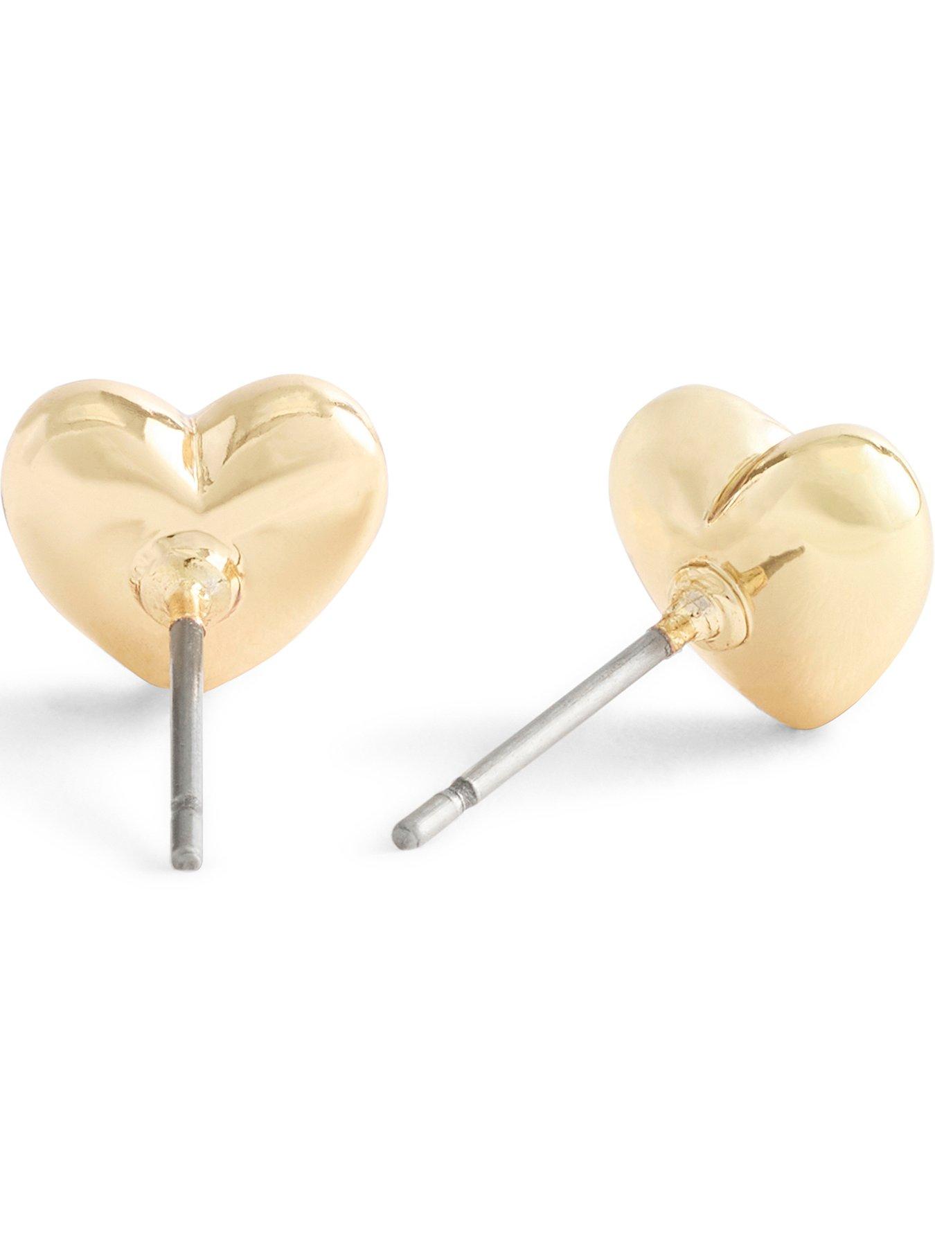 Image 3 of 3 of COACH Earring C Heart Stud - Gold
