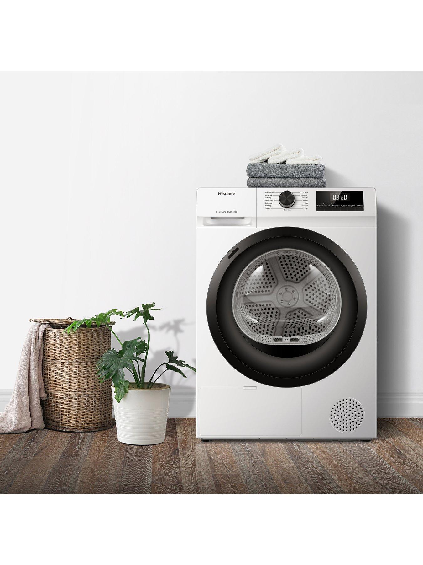 Image 6 of 7 of Hisense 1 Series DH1Q902BW2 9 kg Heat Pump Tumble Dryer - White