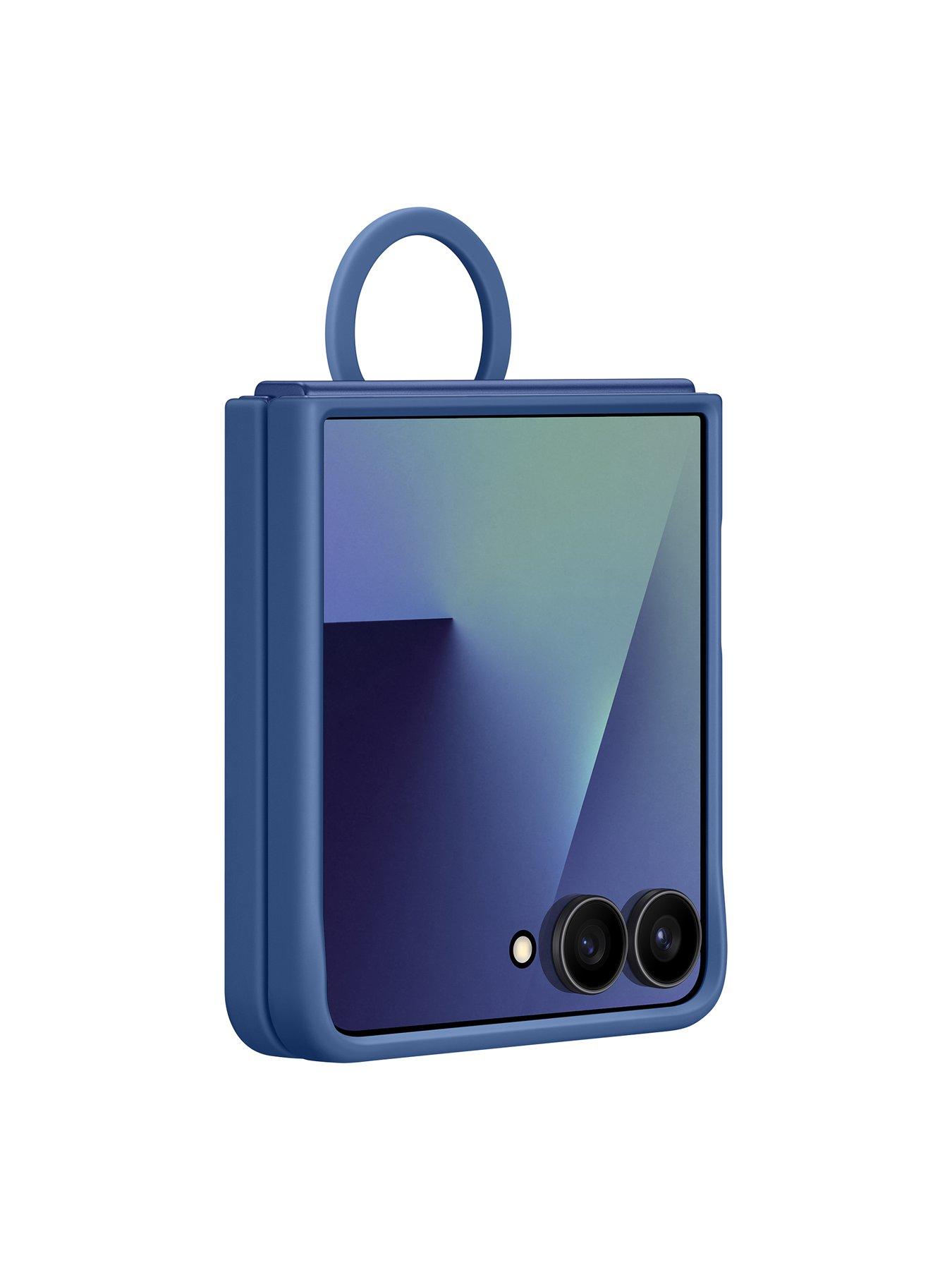 Image 3 of 7 of Samsung Ring Case (Silicone) for Galaxy Z Flip7 - Blue