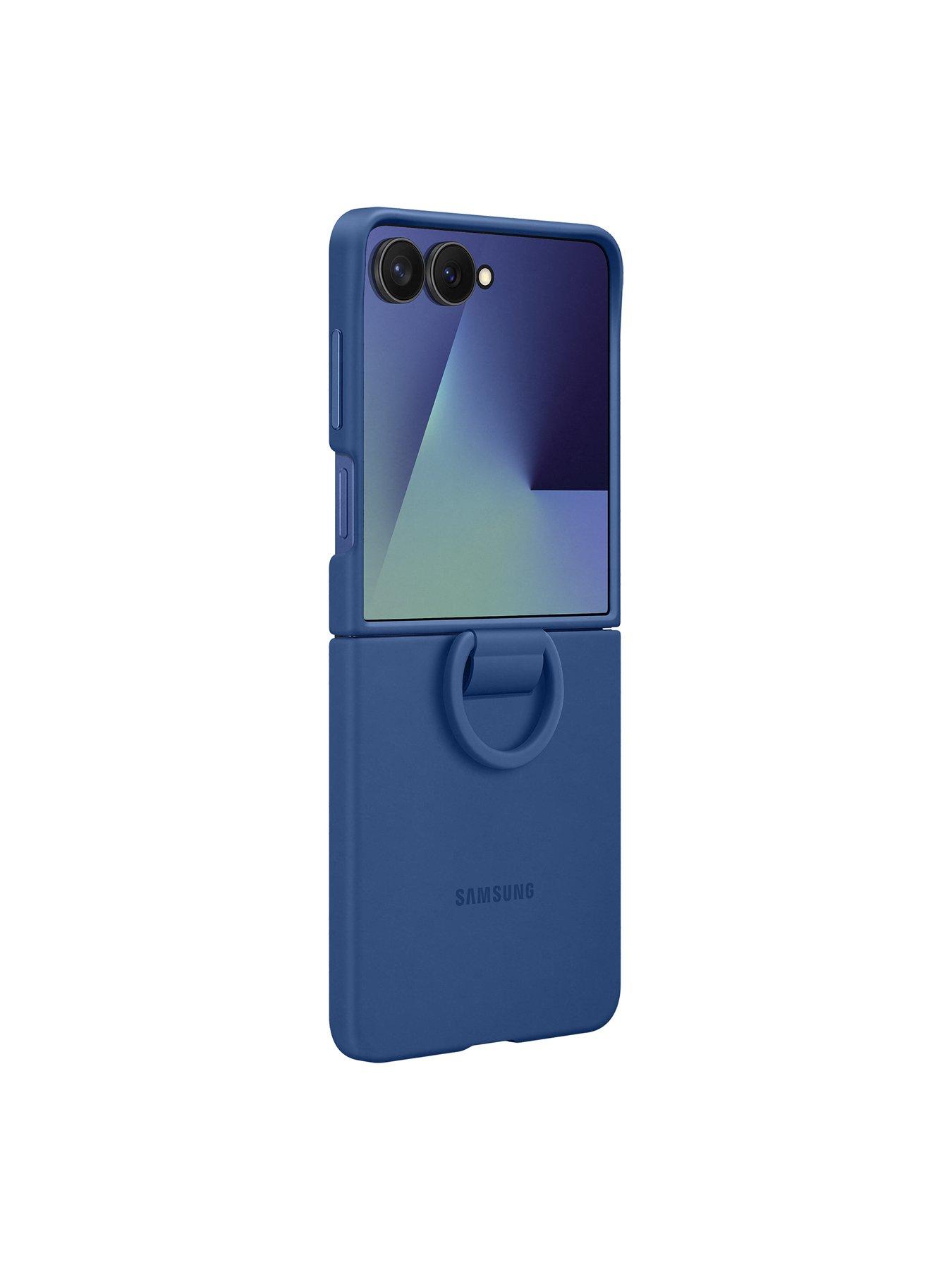 Image 5 of 7 of Samsung Ring Case (Silicone) for Galaxy Z Flip7 - Blue
