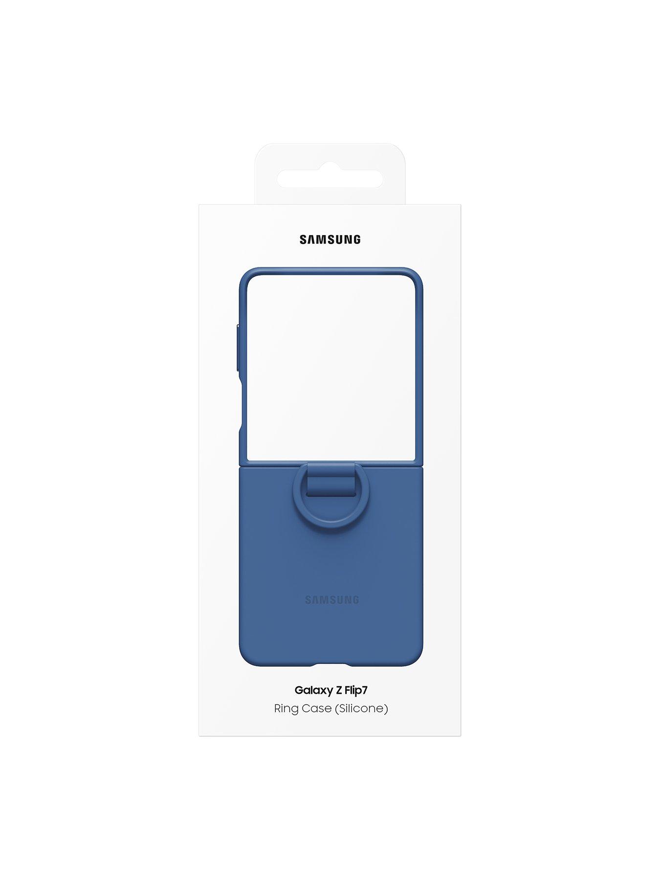 Image 7 of 7 of Samsung Ring Case (Silicone) for Galaxy Z Flip7 - Blue