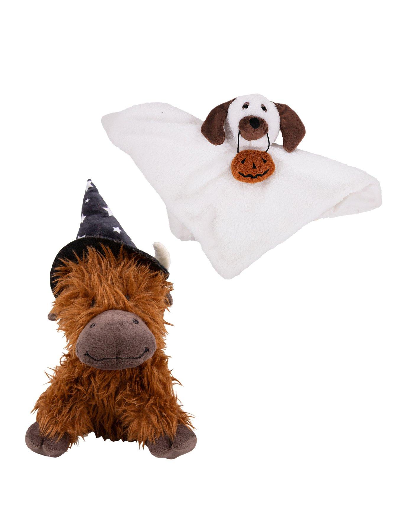 Rosewood Halloween Dog Gift Dewey Dog  &  Casper Cow Toy Bundle