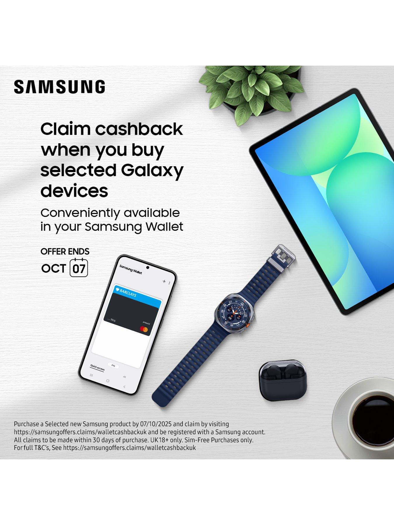Image 2 of 8 of Samsung Galaxy Watch8 44mm LTE Graphite and Buds3 Silver, with Galaxy AI