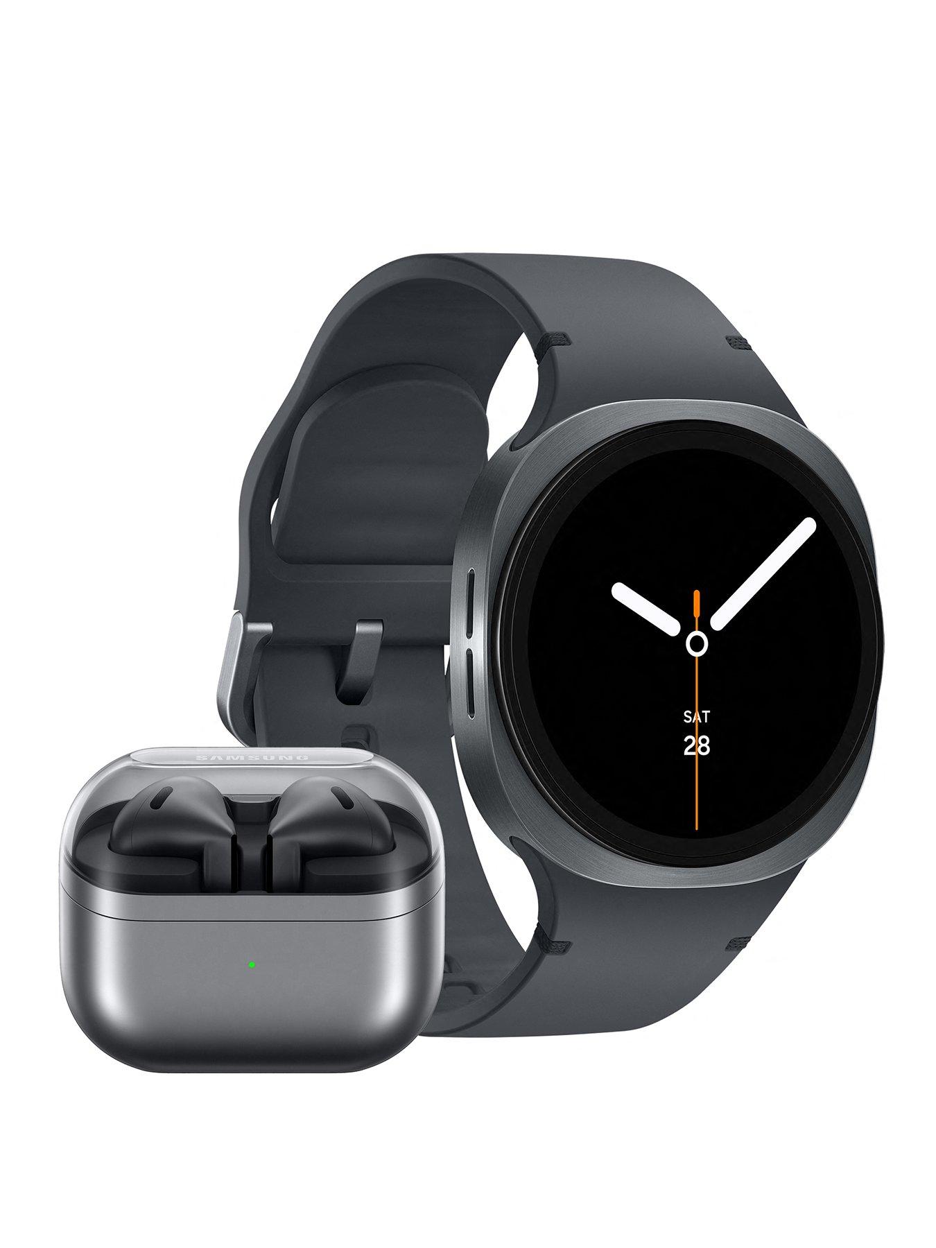 Samsung Galaxy Watch8 44mm BT Graphite and Buds3 Silver, with