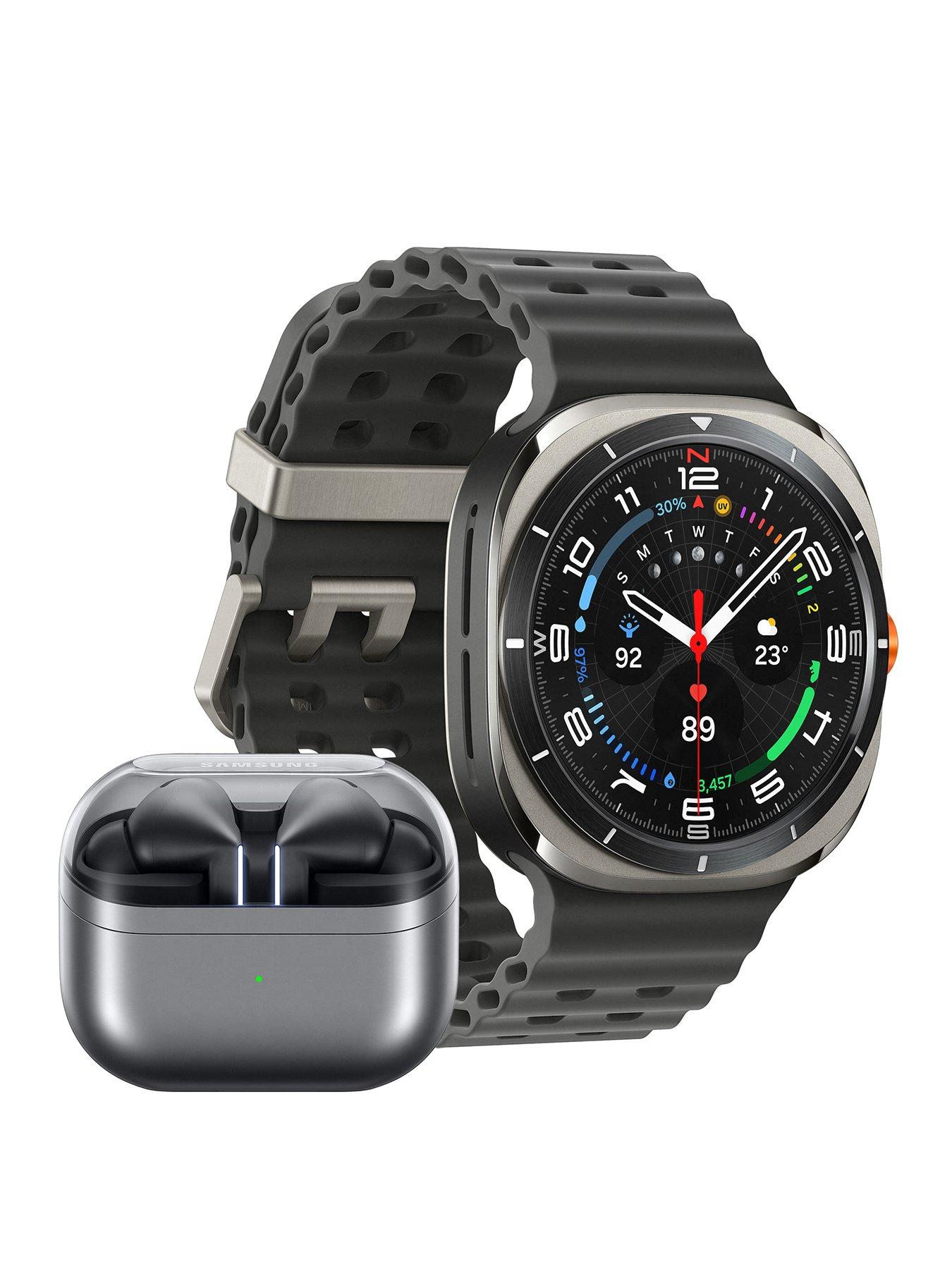 undefined Galaxy Watch Ultra (2025) 47mm, Titanium Silver and Buds3 Pro Silver with Galaxy AI