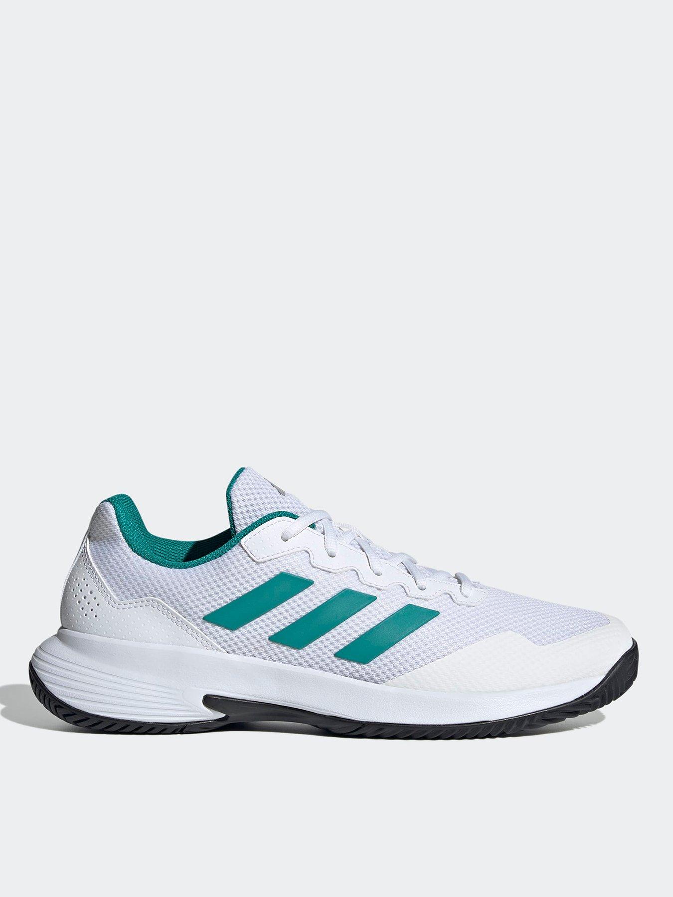 adidas Mens Tennis Gamecourt 2 Shoe - White
