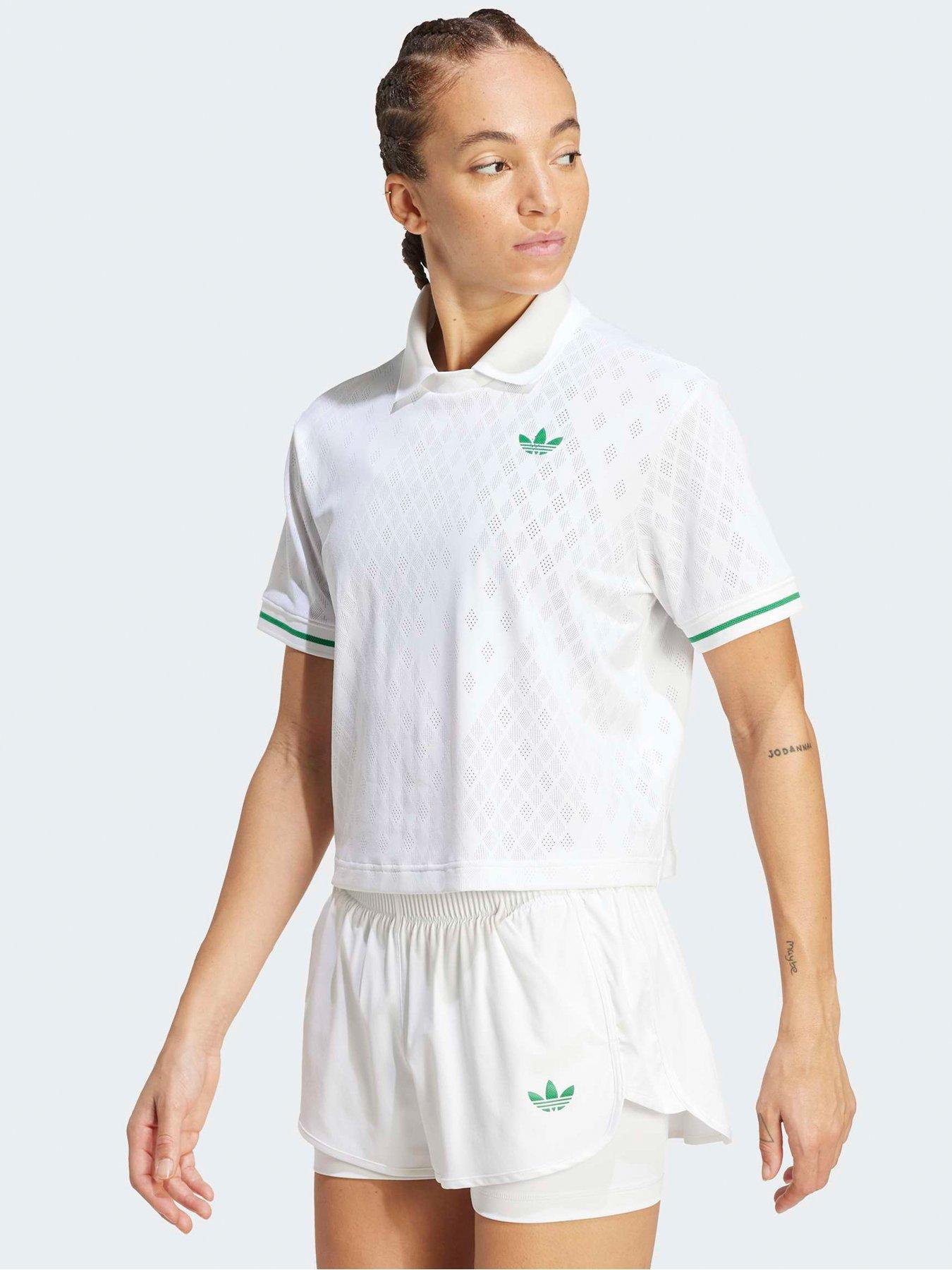 adidas Womens Tennis Pro Polo, White, Size S, Women