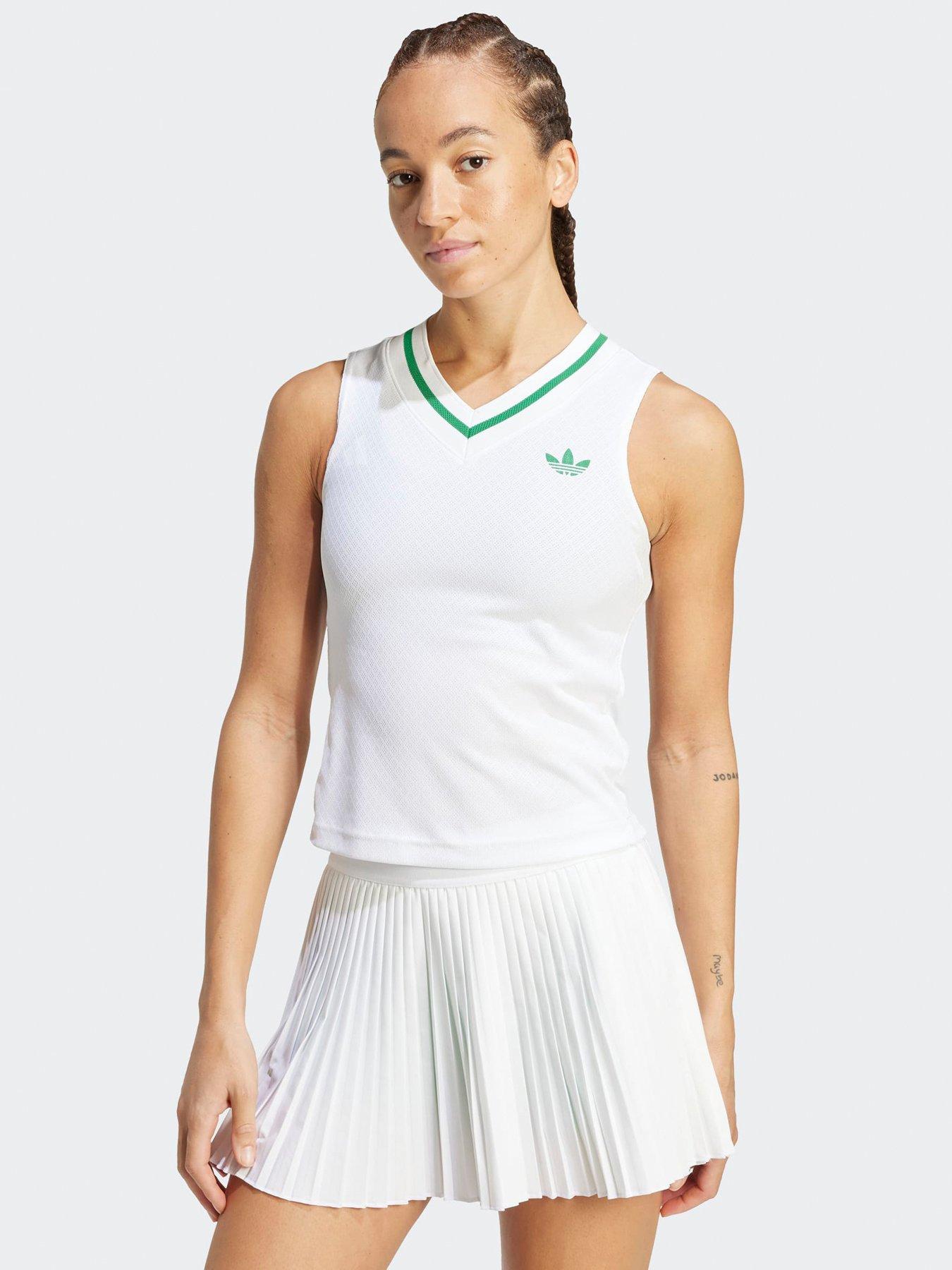 adidas Womens Tennis Pro Tank, White, Size Xs, Women