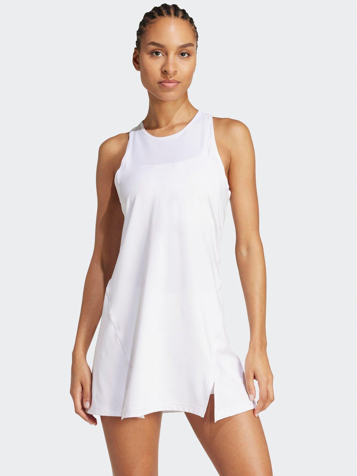 adidas Womens Tennis Club Dress - White | Very