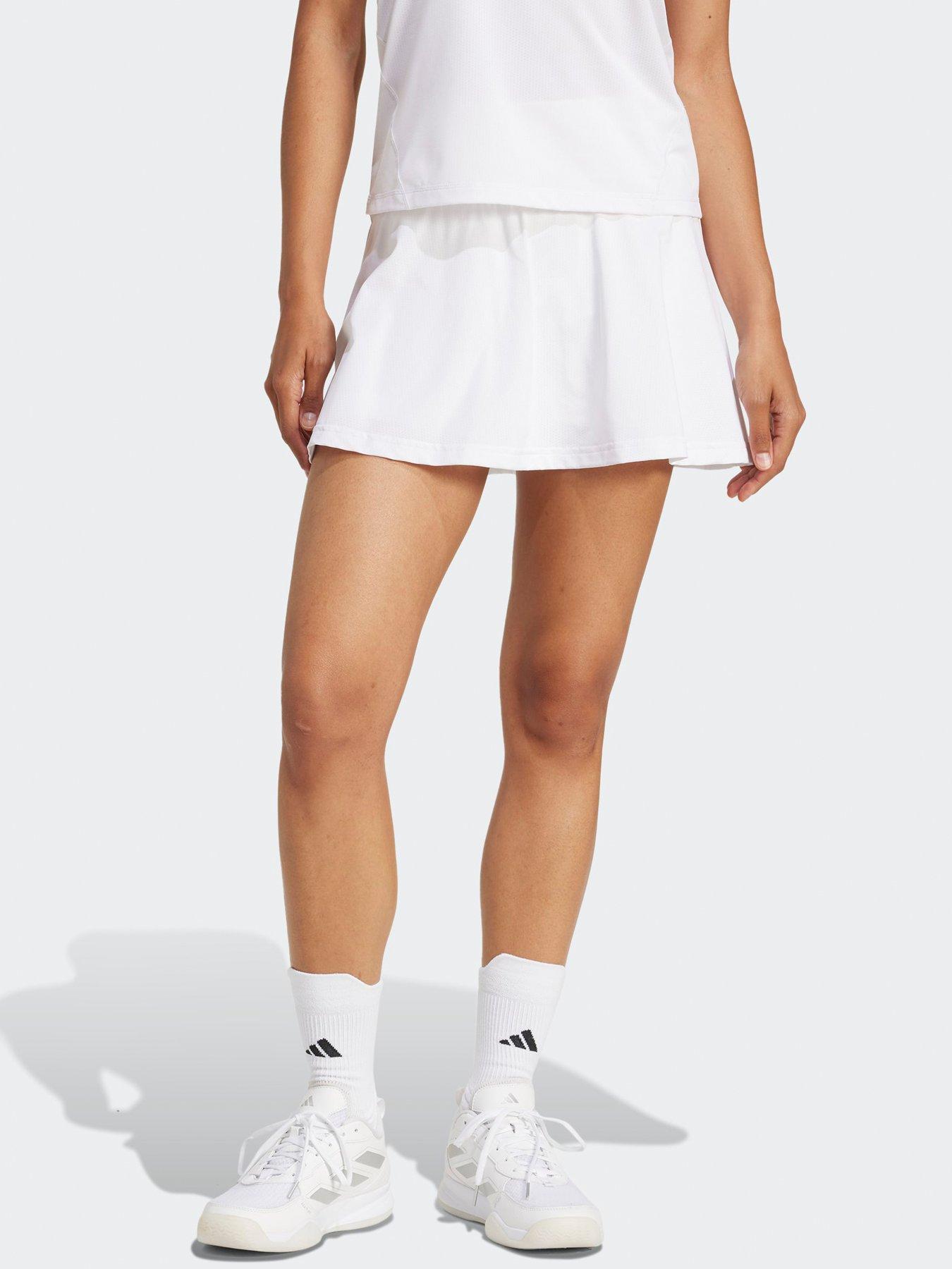 adidas Womens Tennis Club Skirt, White, Size S, Women