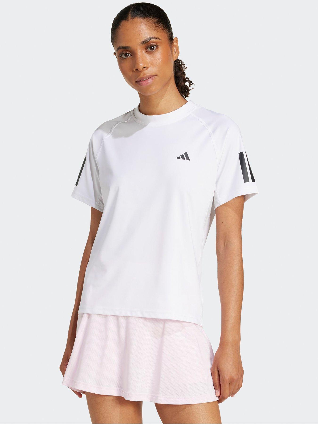 adidas Womens Tennis Club Tee, White, Size Xs, Women