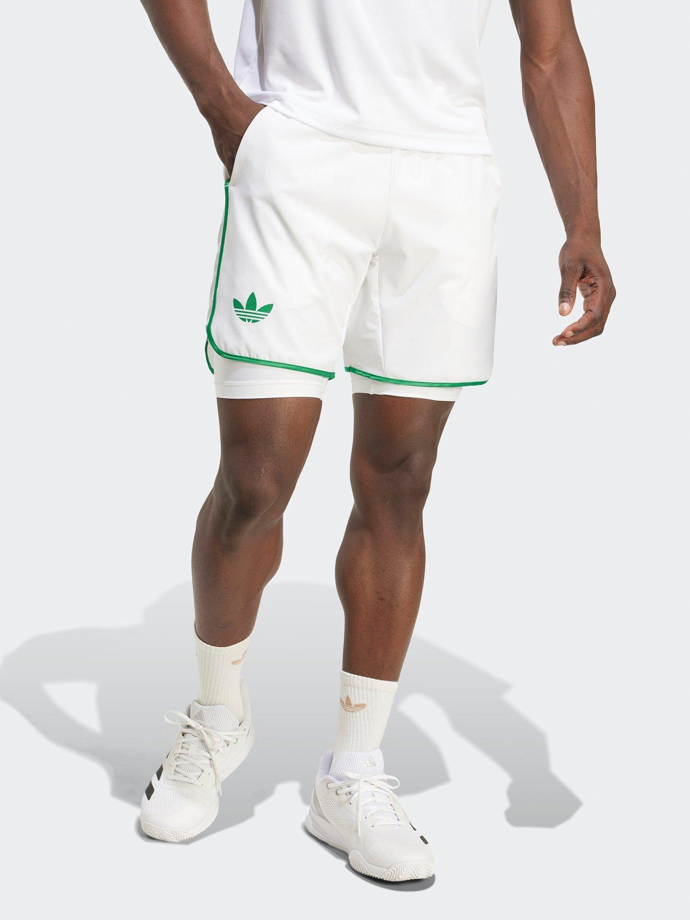 Adidas Mens Tennis Pro 2 In 1 Short - White