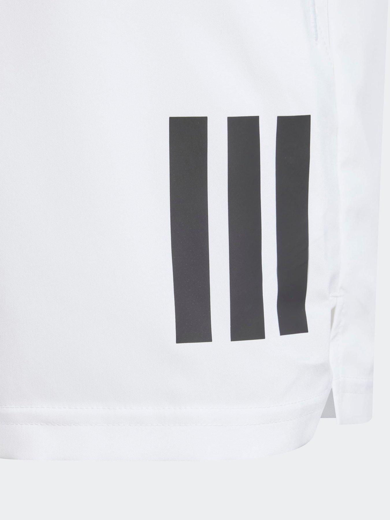 Image 4 of 5 of adidas Boys Tennis Club 3 Stripe Short - White