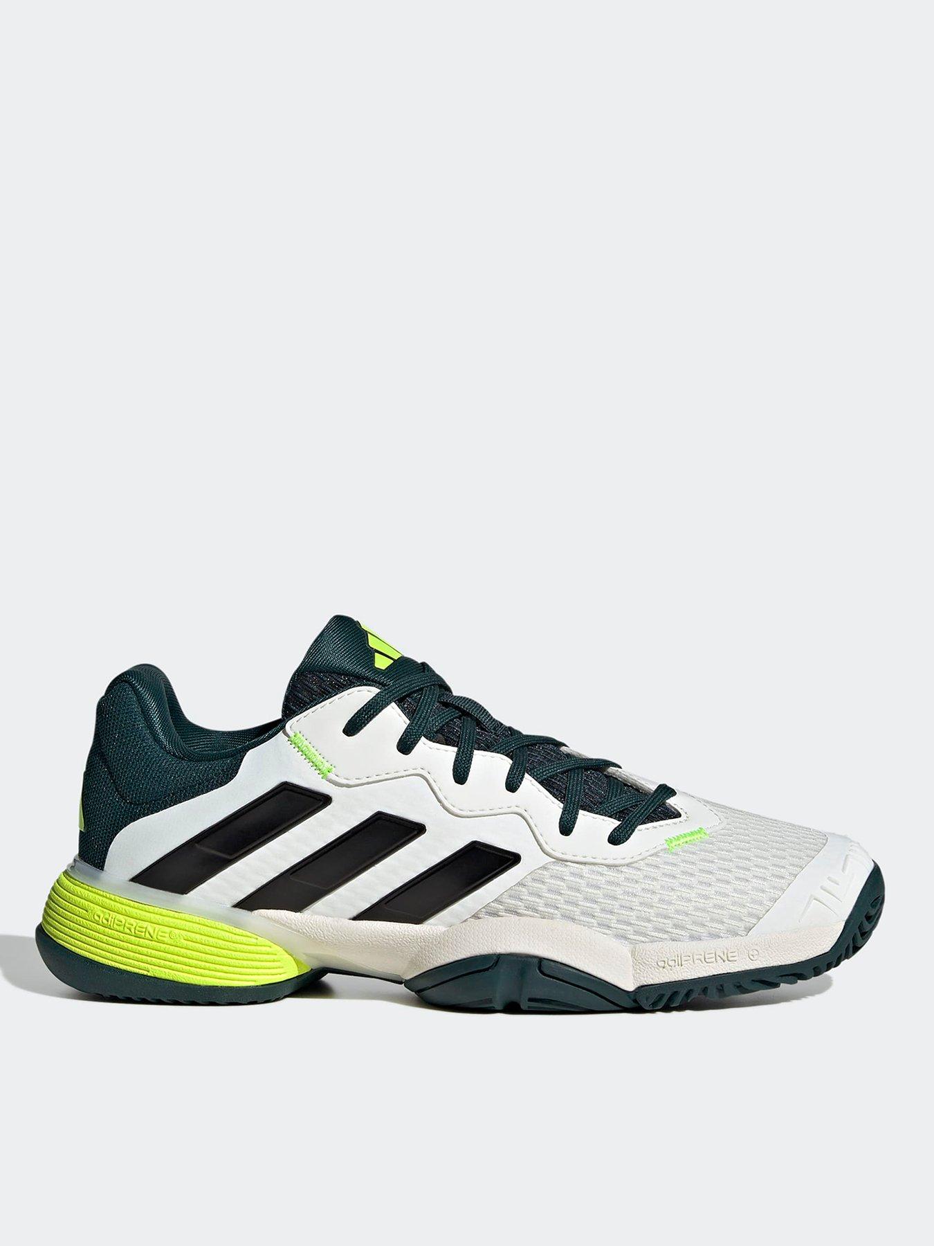 adidas Boys Tennis Barricade Shoe - White