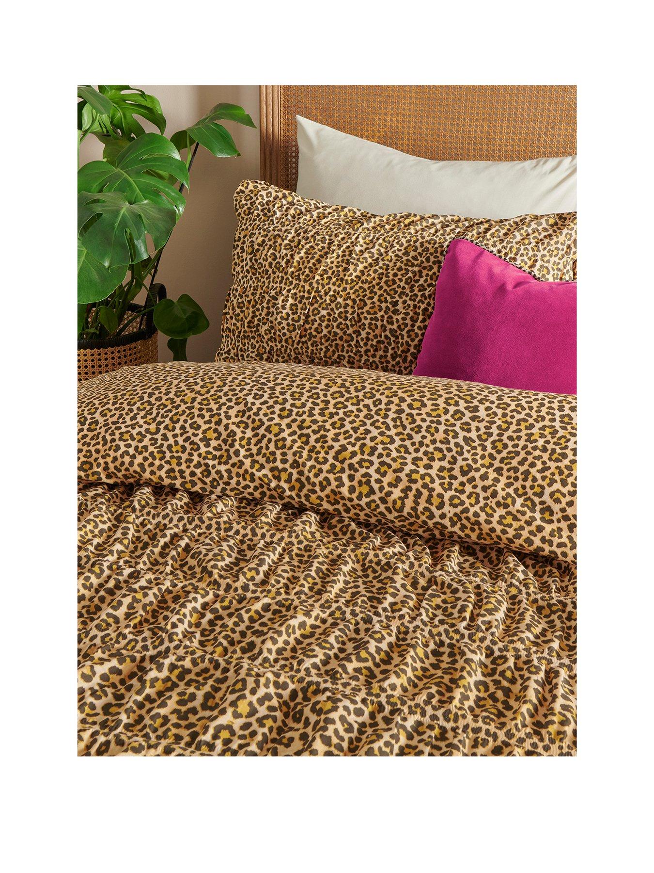 Image 2 of 3 of Copenhagen Home Leopard Duvet Cover Set - King