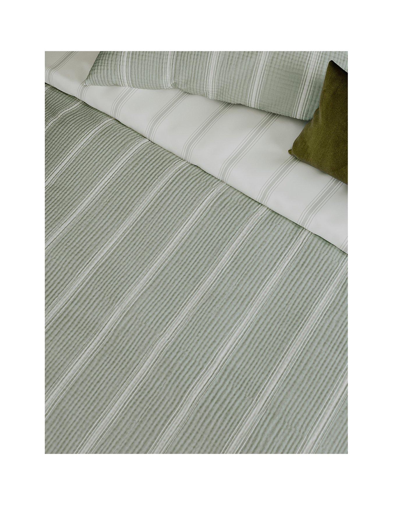 Image 2 of 2 of Cooper & Grey Ticking Stripe Duvet Cover Set