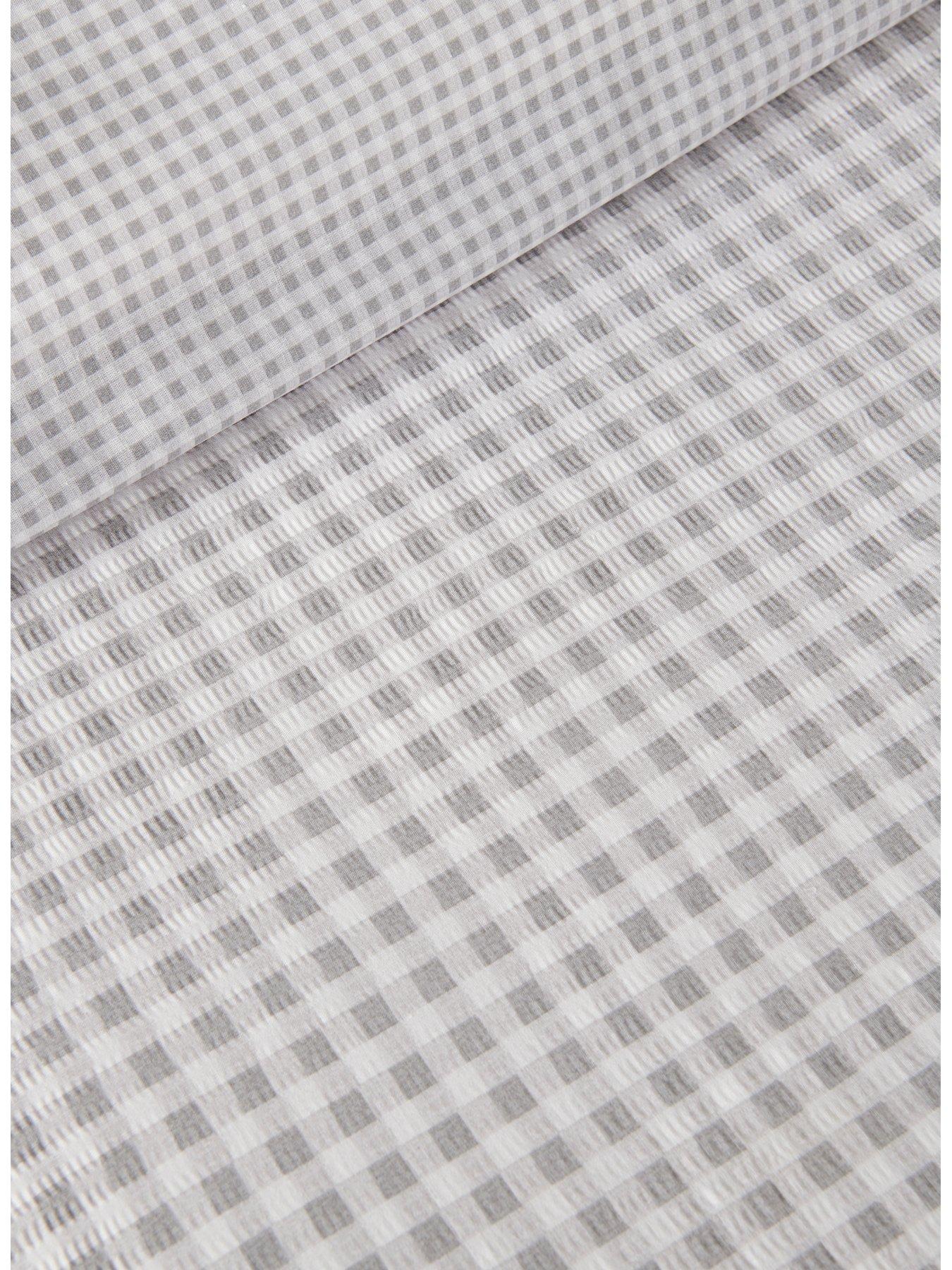 Image 3 of 4 of Copenhagen Home Gingham Charcoal Duvet Cover Set