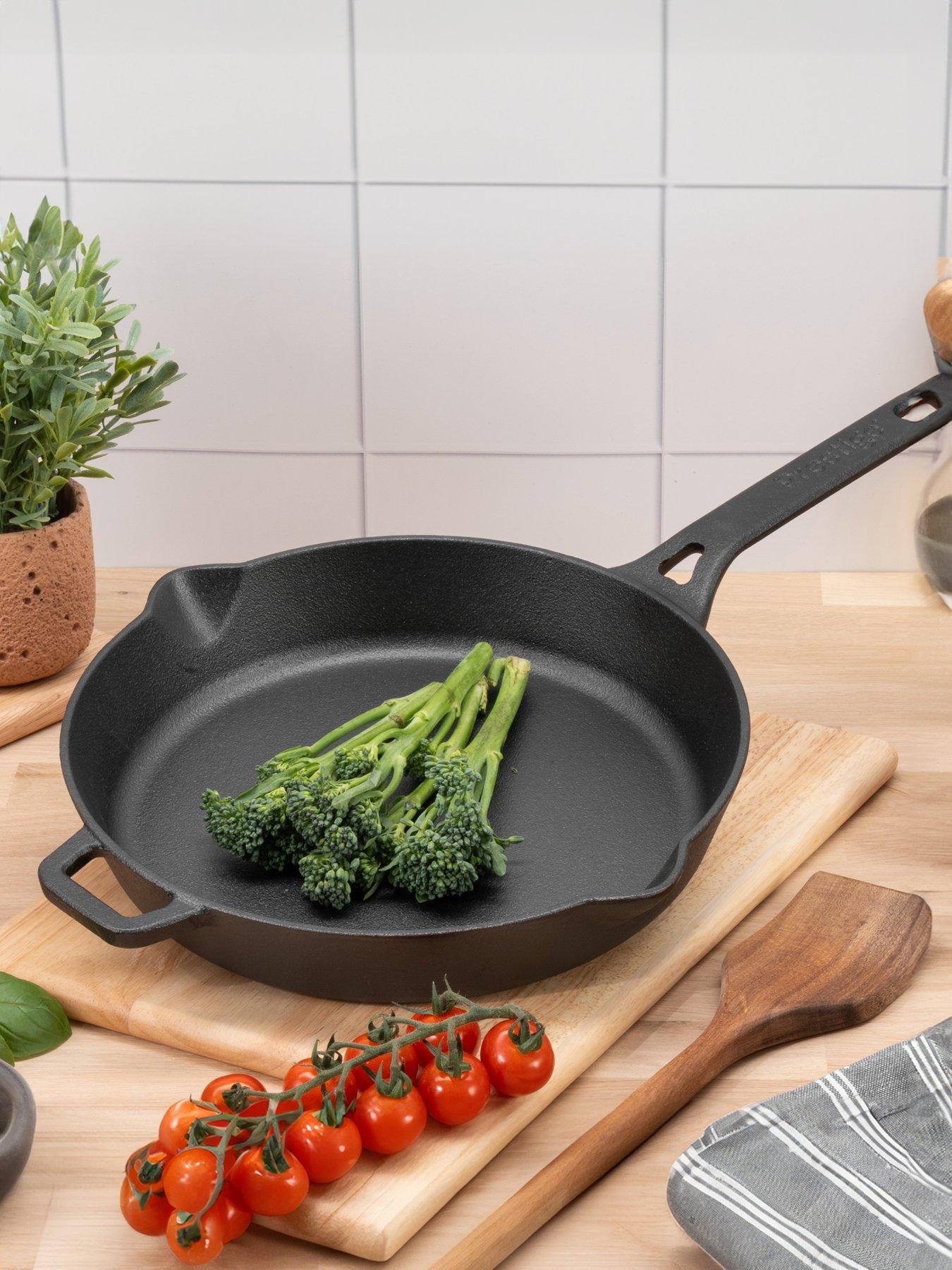 Image 1 of 5 of Prestige Cast Iron 26cm Skillet / Frypan With Dual Handle