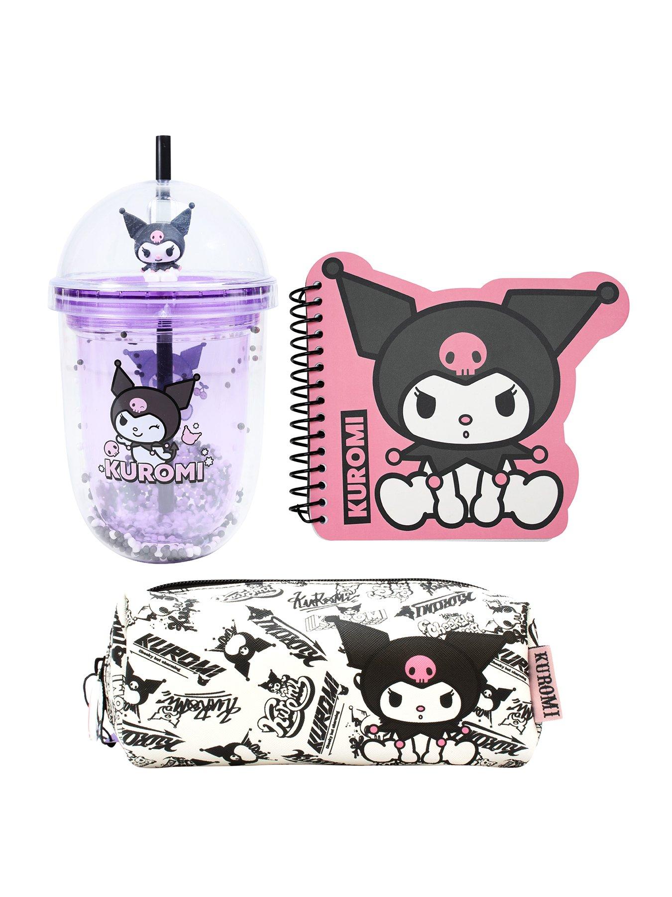 undefined Kuromi Notebook, Pencil Case and Boba Cup