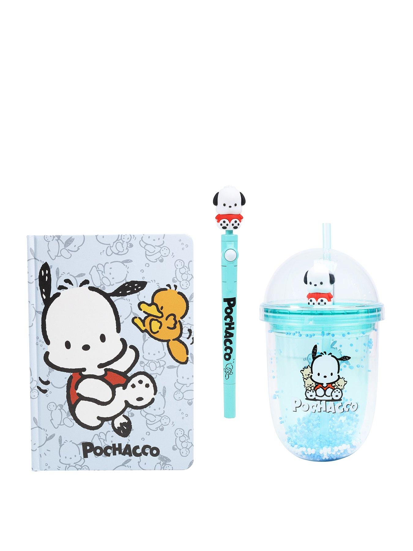 undefined Pochacco Notebook, Fidget Pen and Boba Cup