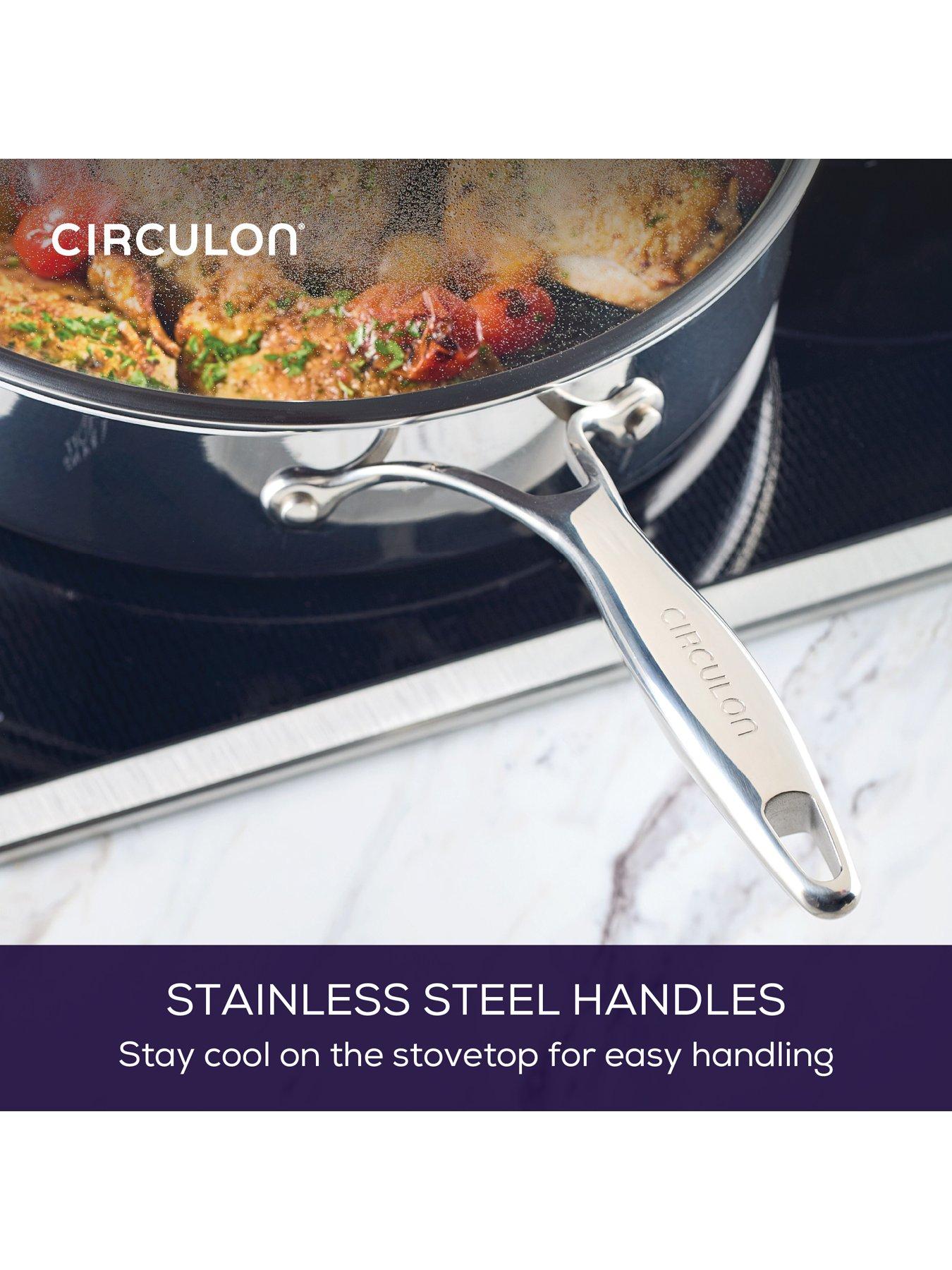 Image 5 of 8 of Circulon Clad Series Covered 30cm Saute With Helper Handle