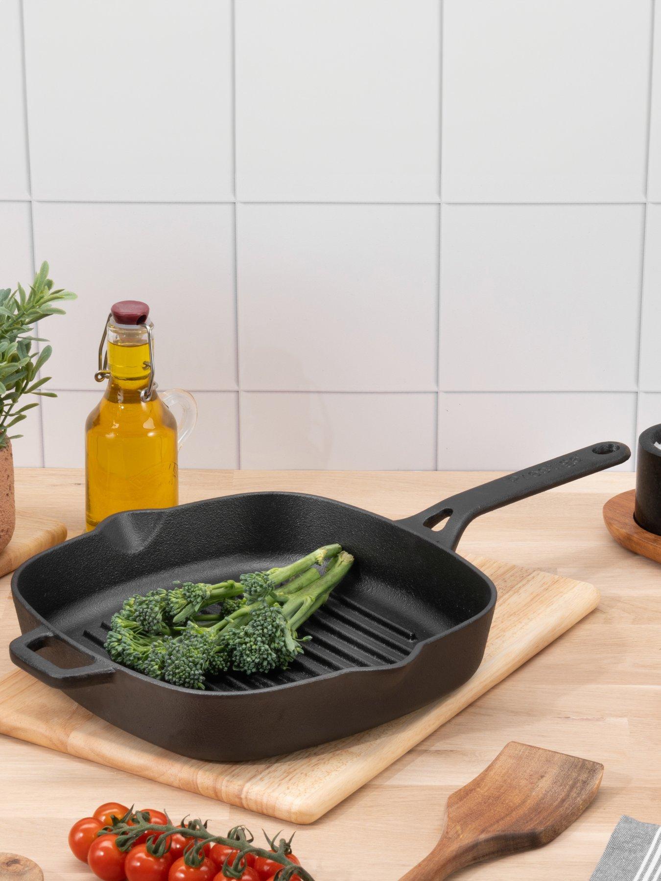 Prestige Cast Iron 25cm Grill Pan