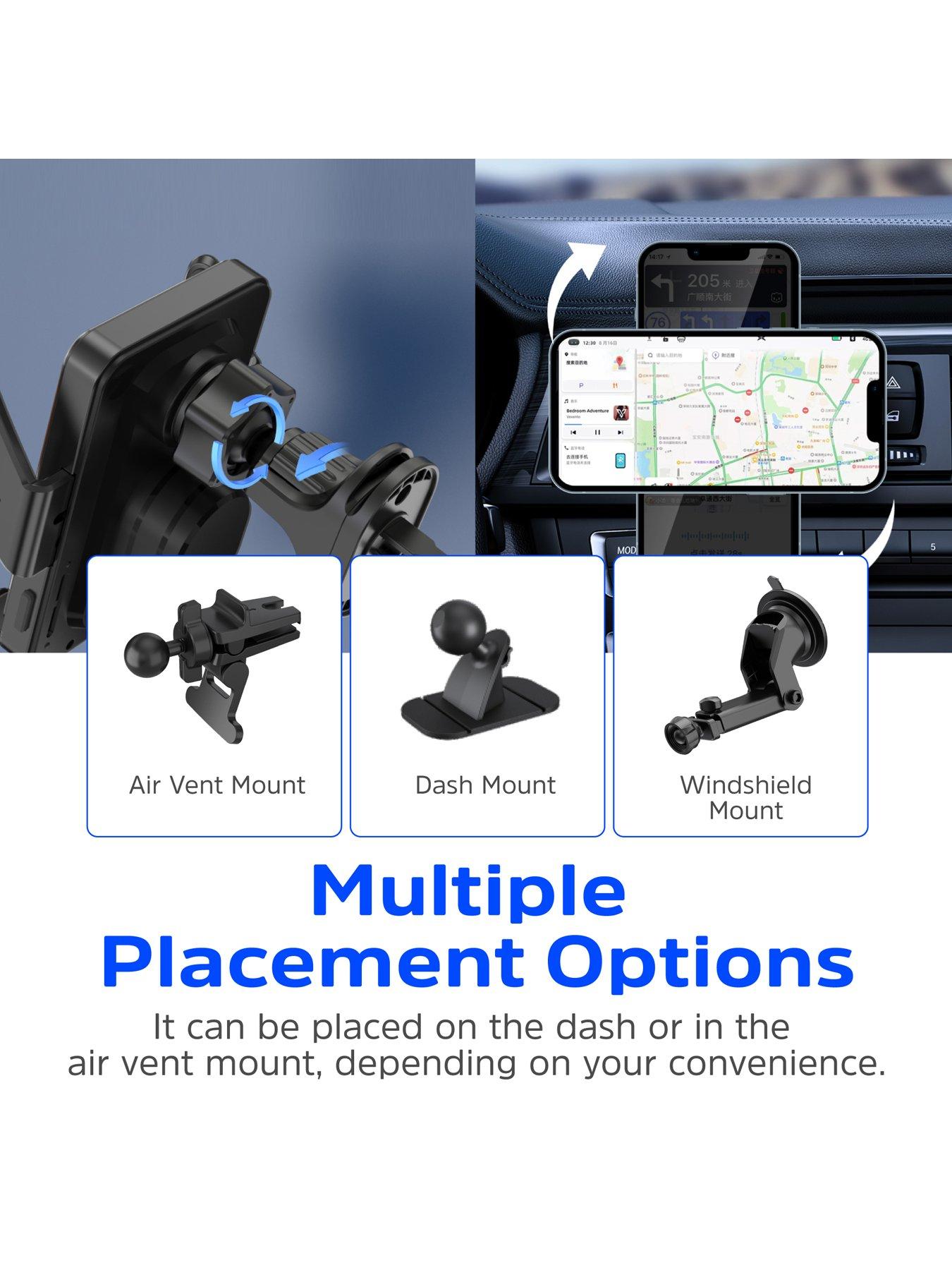 Image 4 of 6 of Energizer In-Car Magnetic QI Wireless charger Android Black