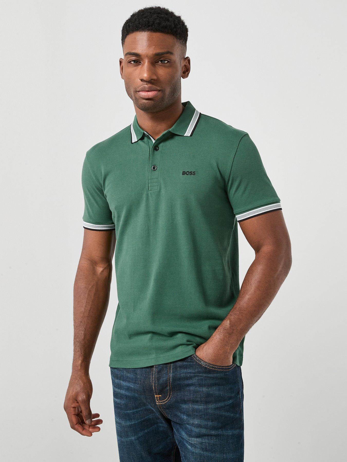 Boss Paddy Tipping Polo Shirt - Green