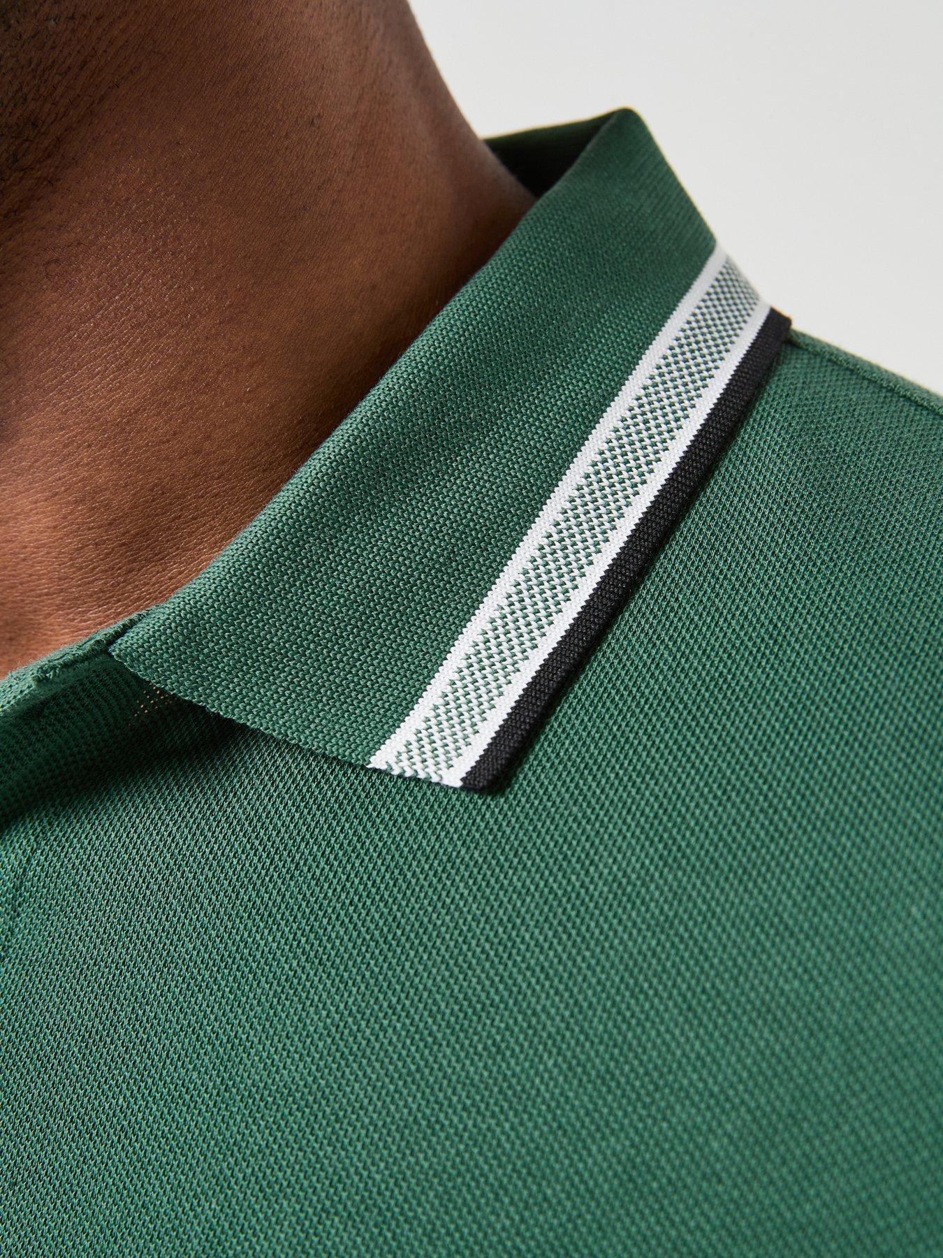 Image 5 of 5 of BOSS Paddy Tipping Polo Shirt - Green