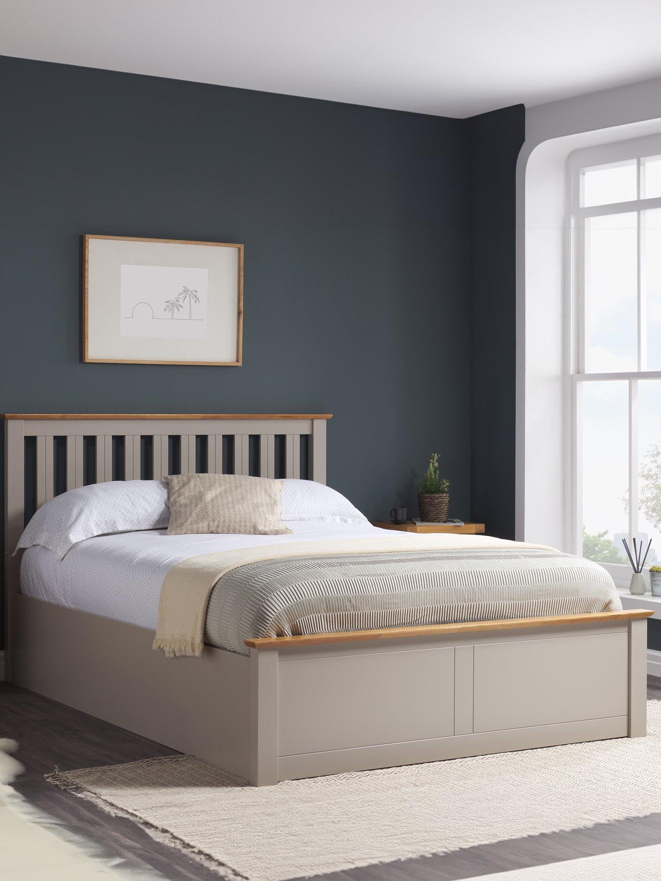 Birlea Phoenix Ottoman Wooden Bed - Grey