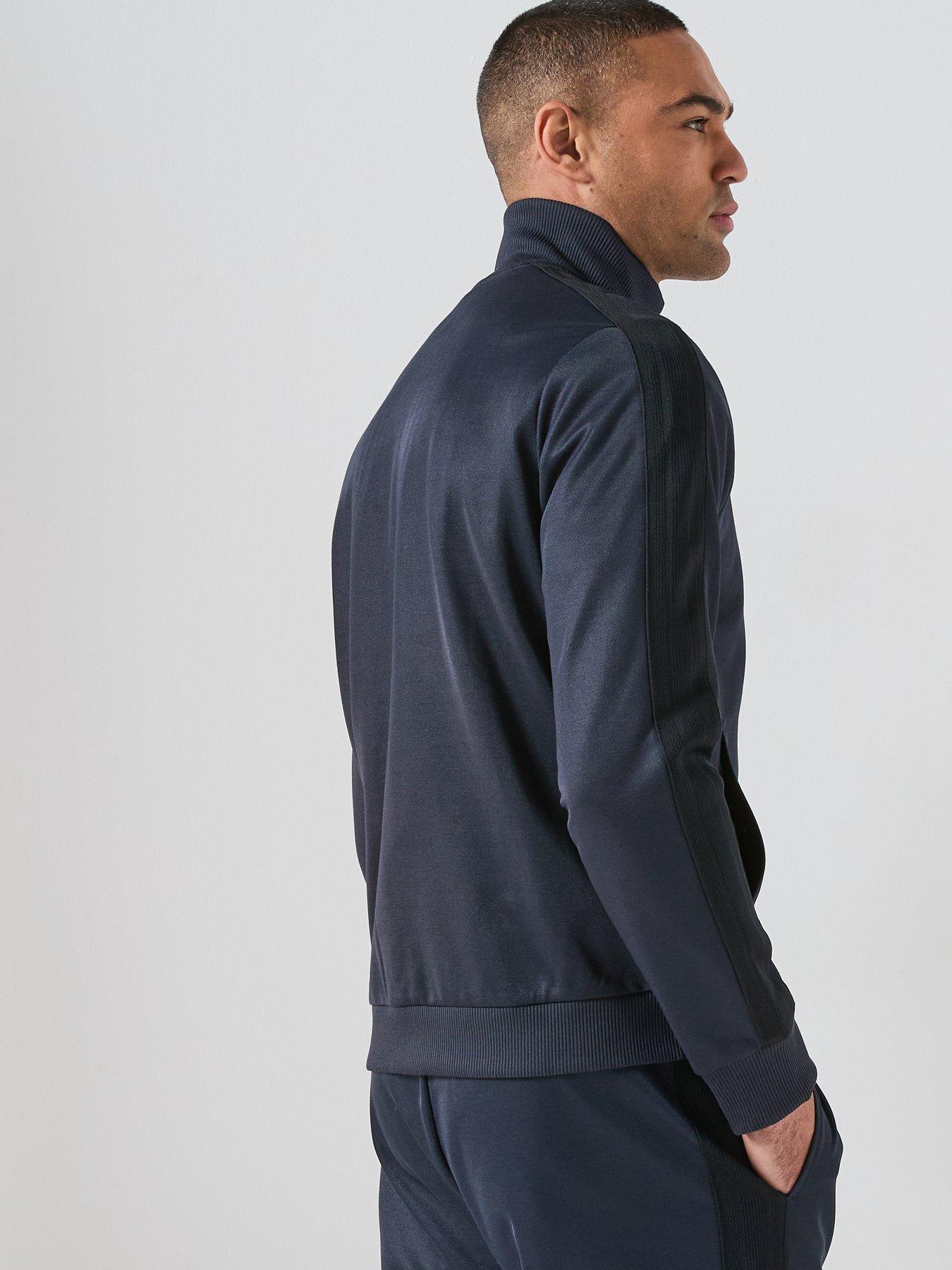 Image 2 of 6 of BOSS Boss Blokecore Lux Skarley Full Zip Sweat - Navy