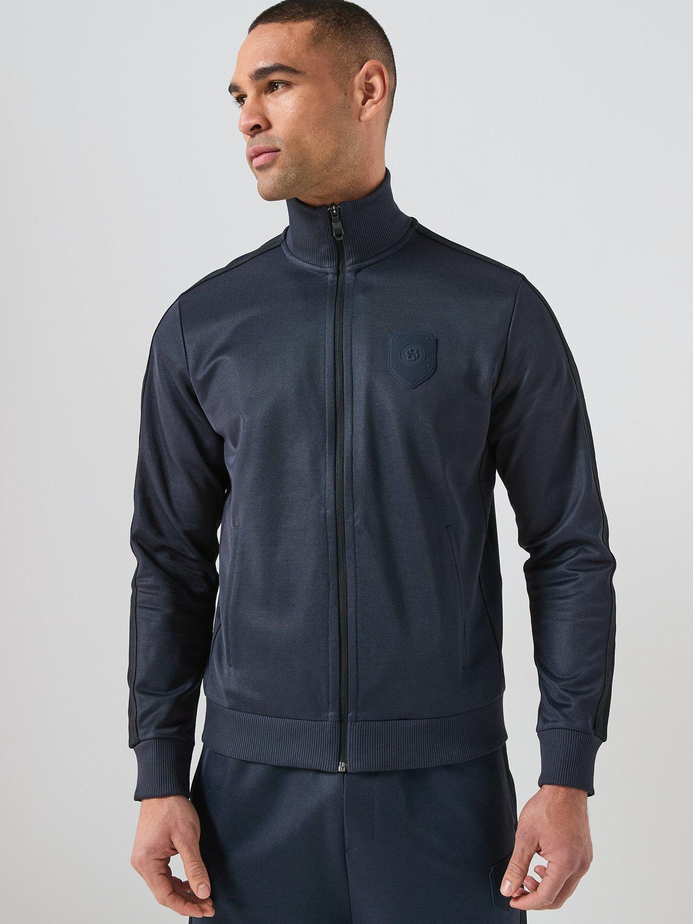 Image 5 of 6 of BOSS Boss Blokecore Lux Skarley Full Zip Sweat - Navy