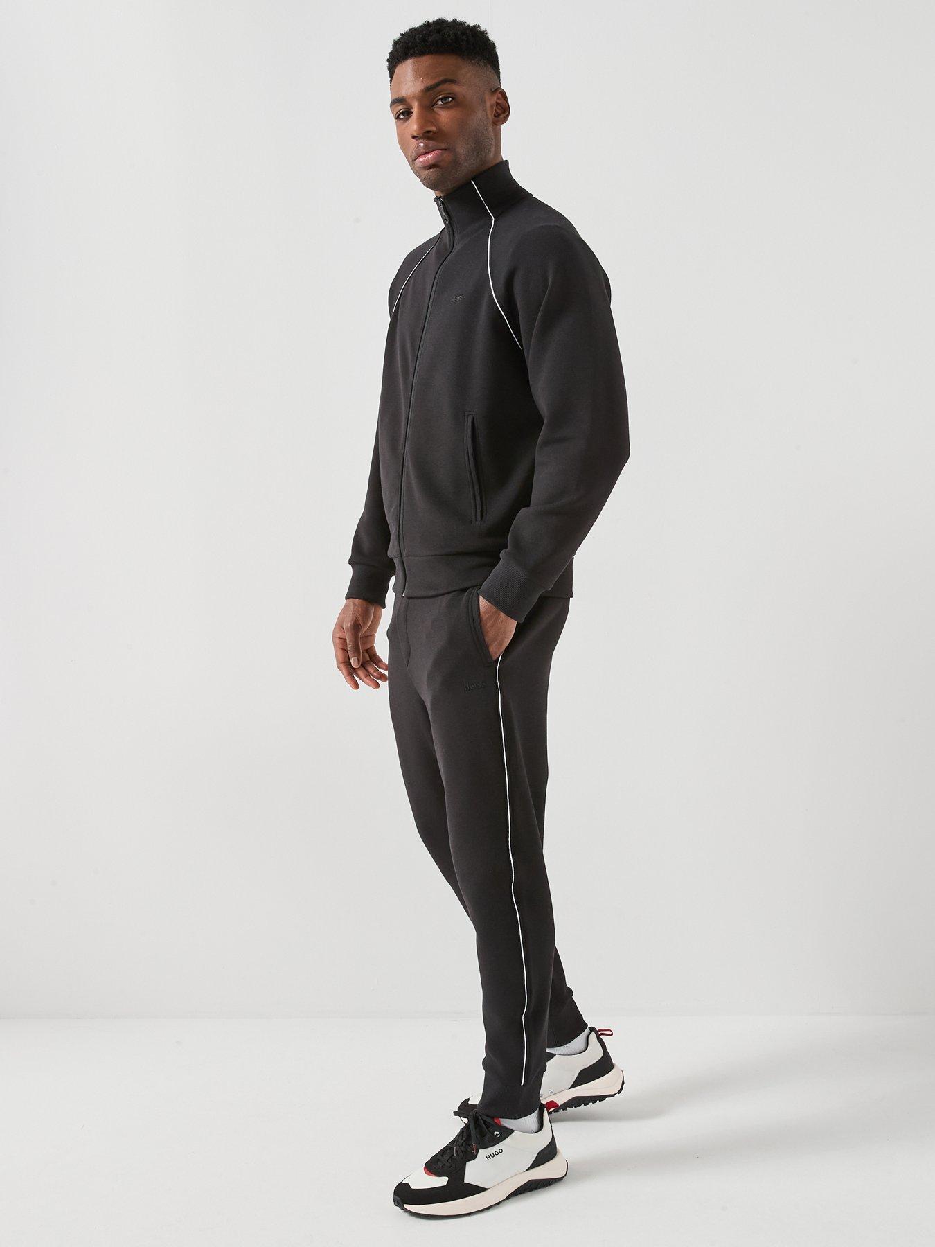 Image 3 of 6 of BOSS Tracksuit Full Zip Sweat Set - Black