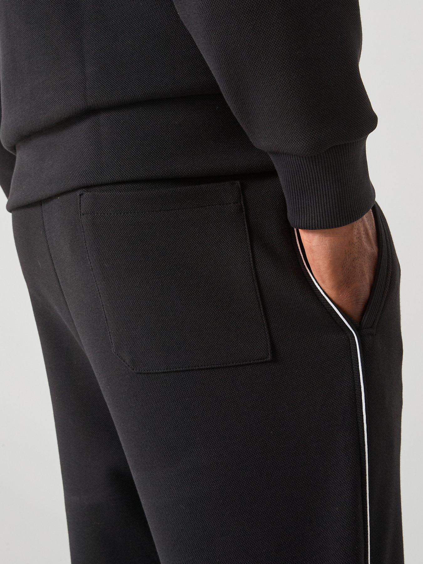 Image 6 of 6 of BOSS Tracksuit Full Zip Sweat Set - Black