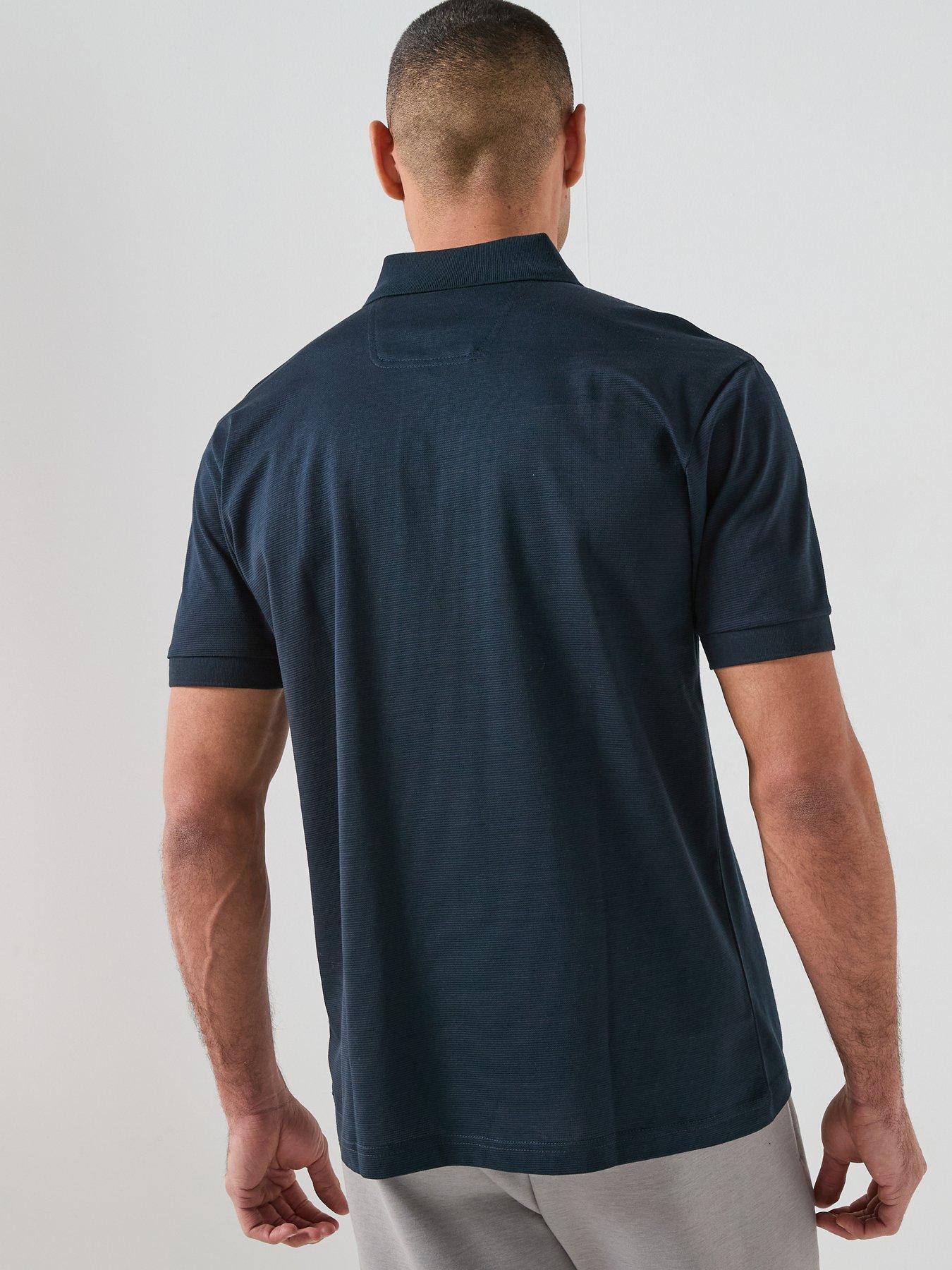 Image 2 of 6 of BOSS Join Paddy Stripe Regular Fit Polo Shirt - Navy
