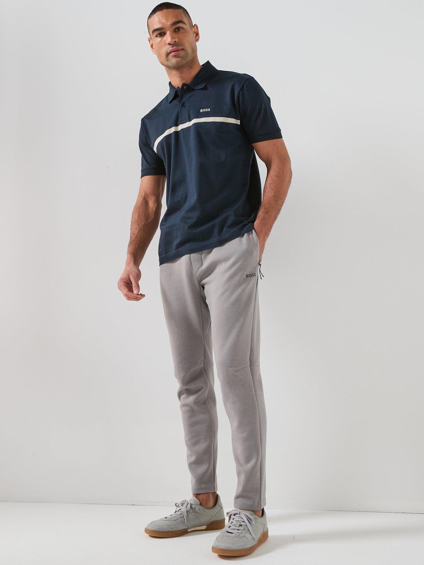 Image 3 of 6 of BOSS Join Paddy Stripe Regular Fit Polo Shirt - Navy