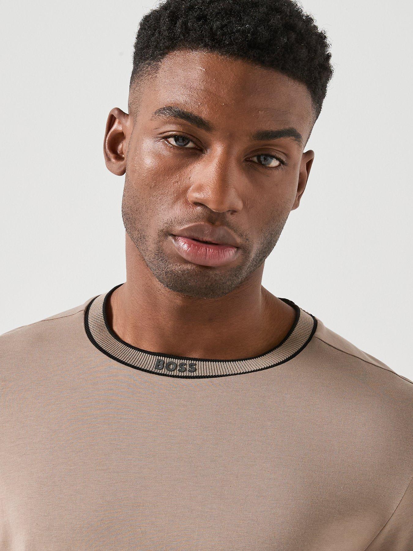 Image 4 of 5 of BOSS Tipped Collar T-Shirt