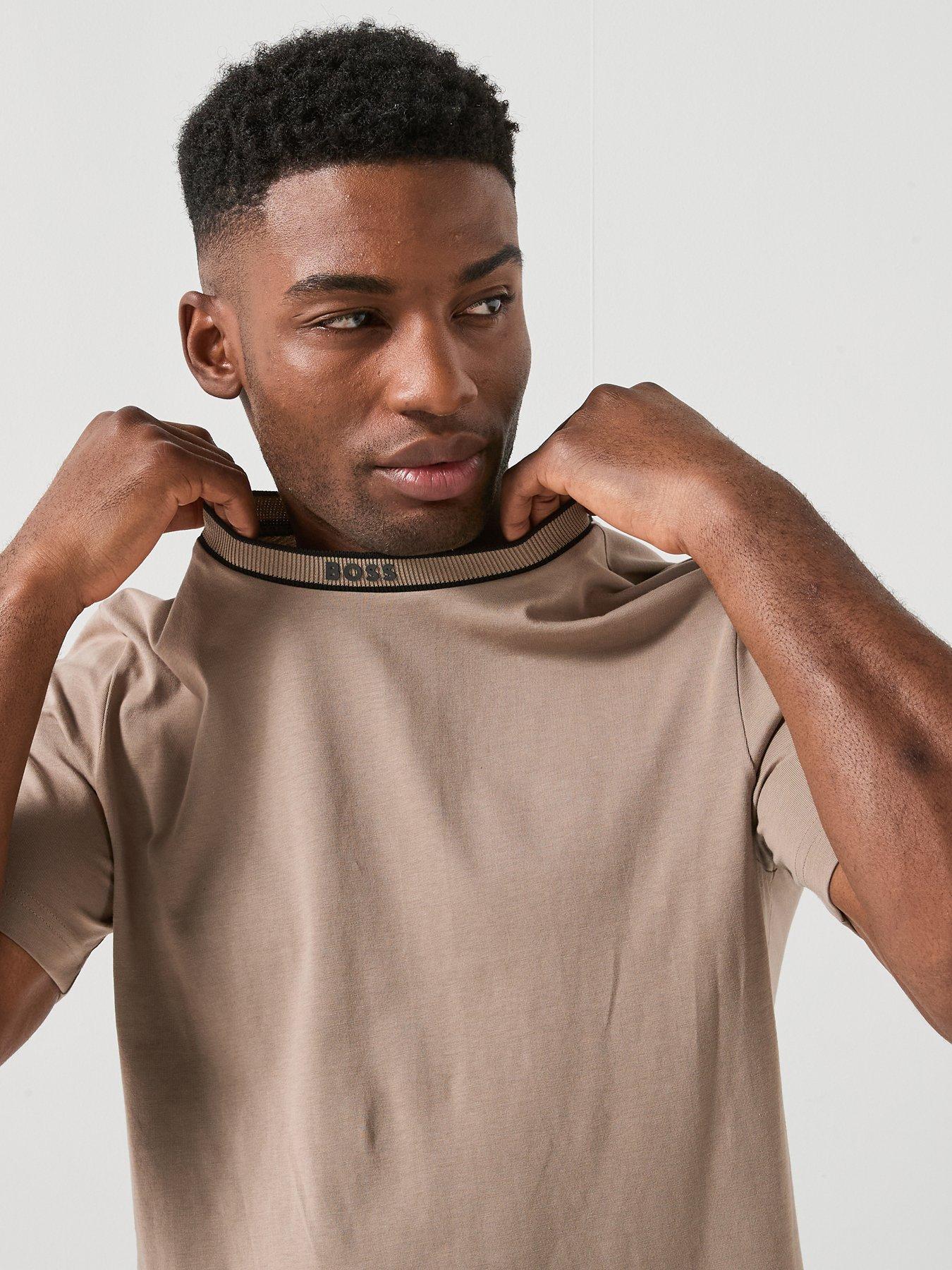 Image 5 of 5 of BOSS Tipped Collar T-Shirt