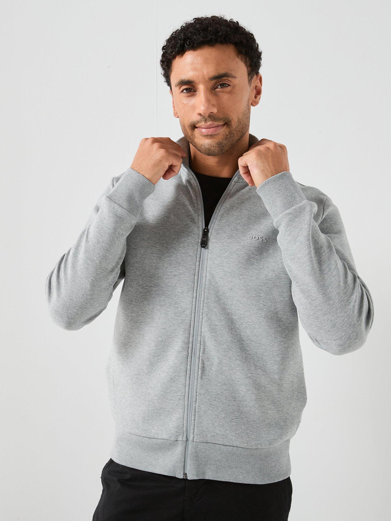 BOSS Skaz Full Zip Sweat - Grey